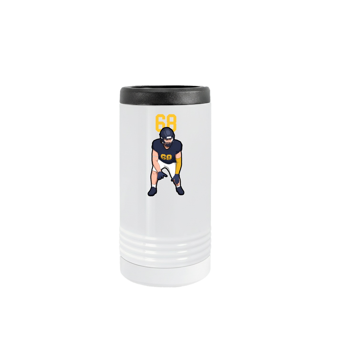 Slim Beverage Holder — Number Top in White