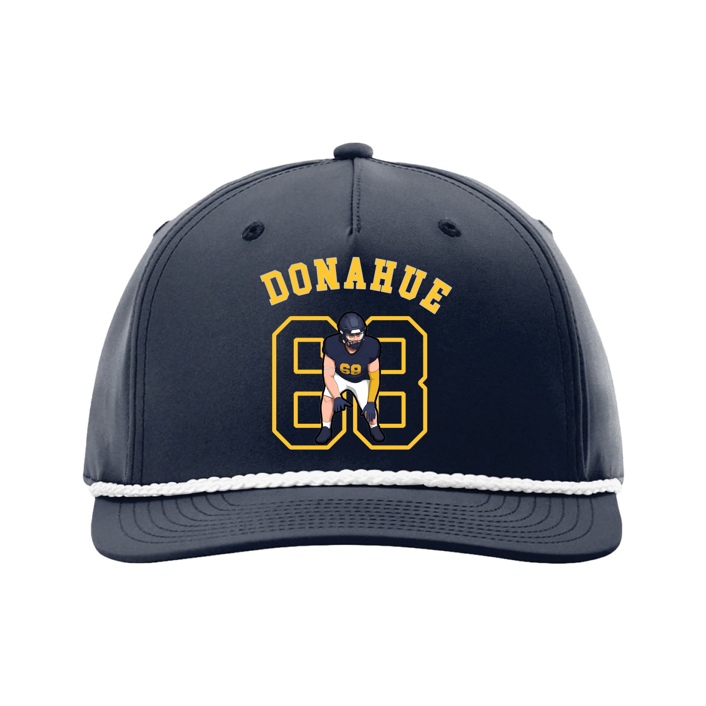 Five-Panel Classic Rope Cap — Shirsey Arch in Navy