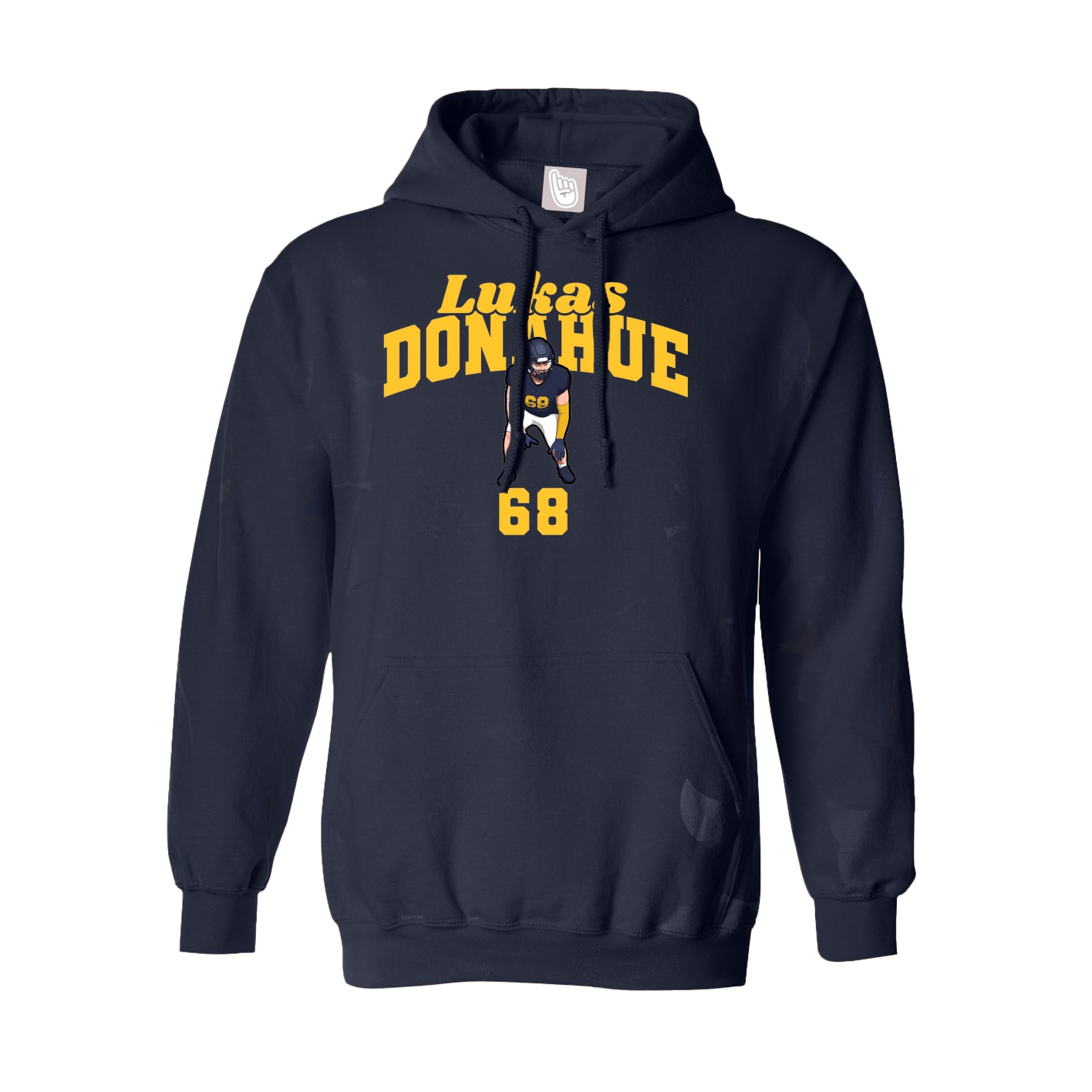 Youth Hoodie — Signature Arch in Navy