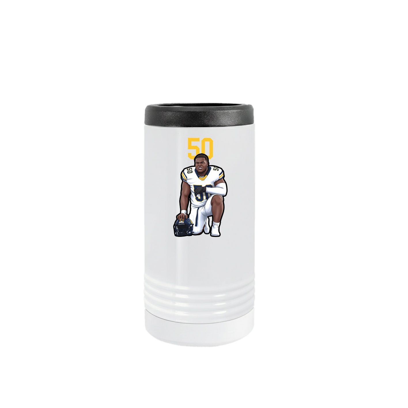 Slim Beverage Holder — Number Top in White