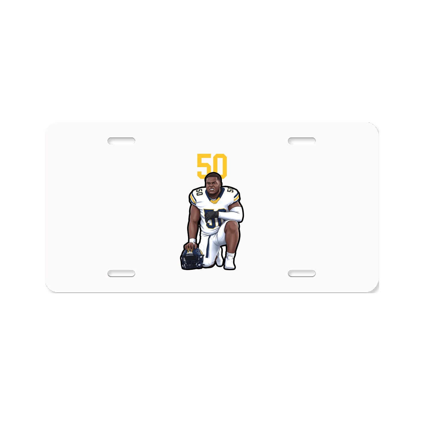 License Plate — Number Top in Classic