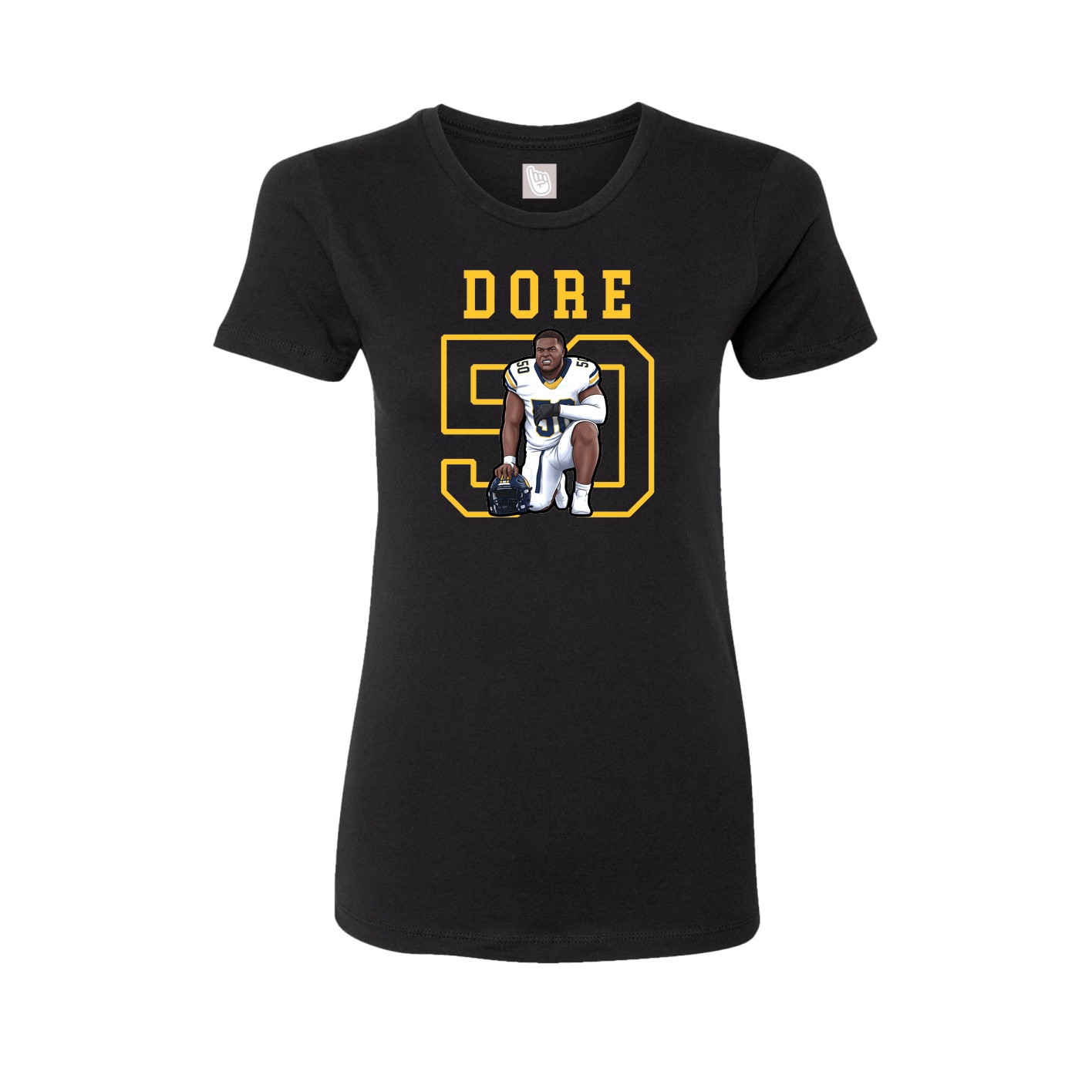 Fitted Women's Tee — Shirsey in Black