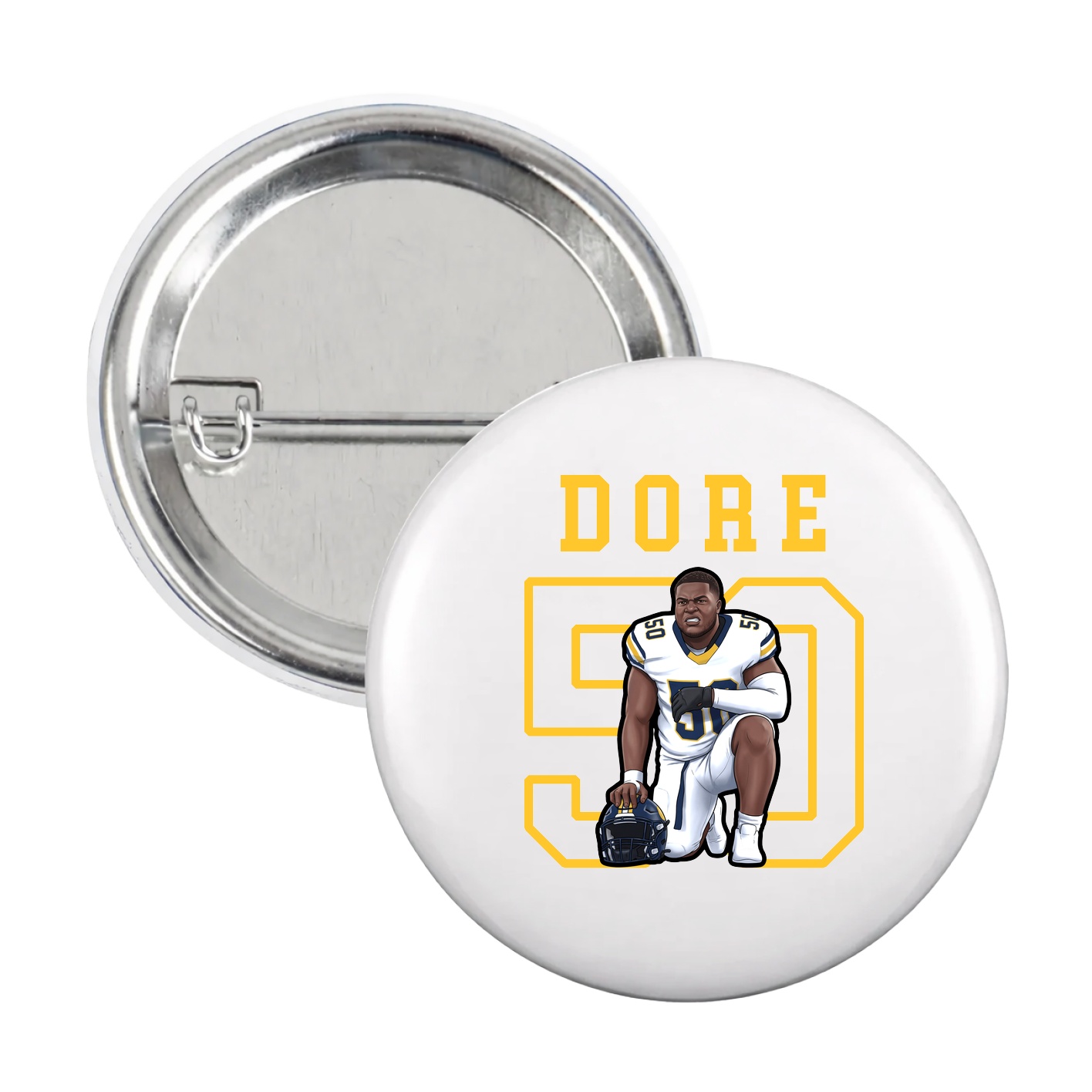 Game Day Button — Shirsey in White