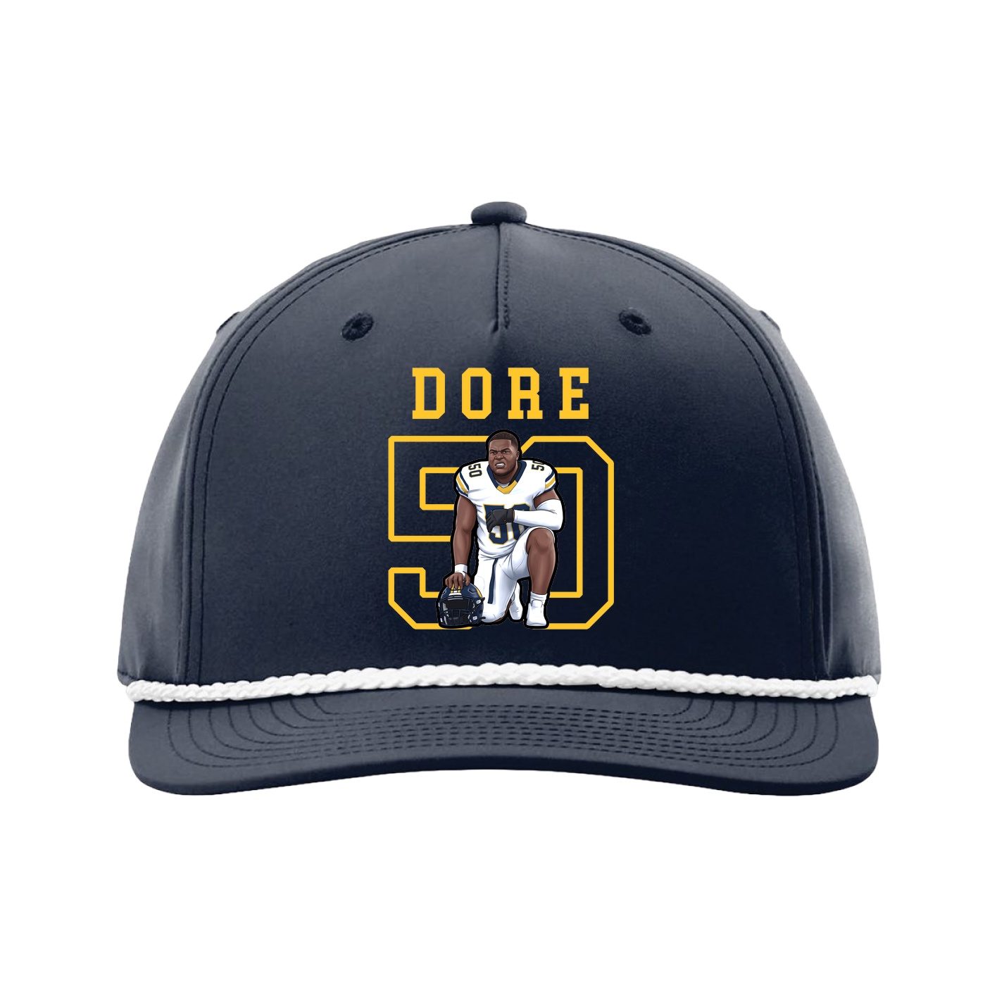 Five-Panel Classic Rope Cap — Shirsey in Navy