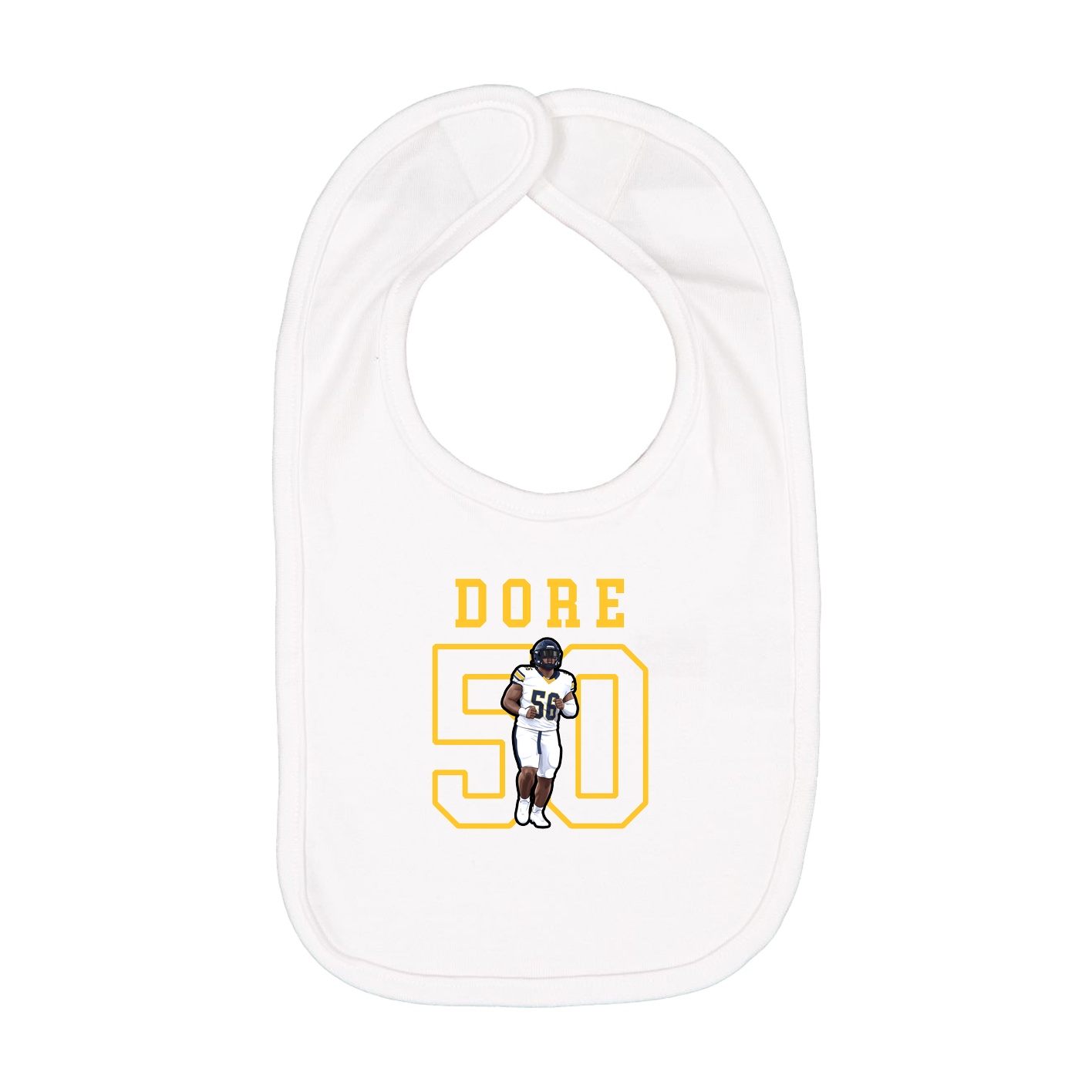 Infant Bib — Shirsey in White