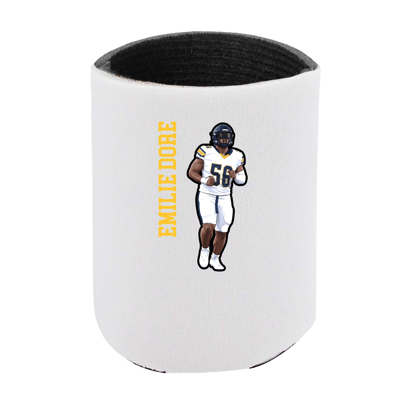 Can Holder — Name Vertical in White