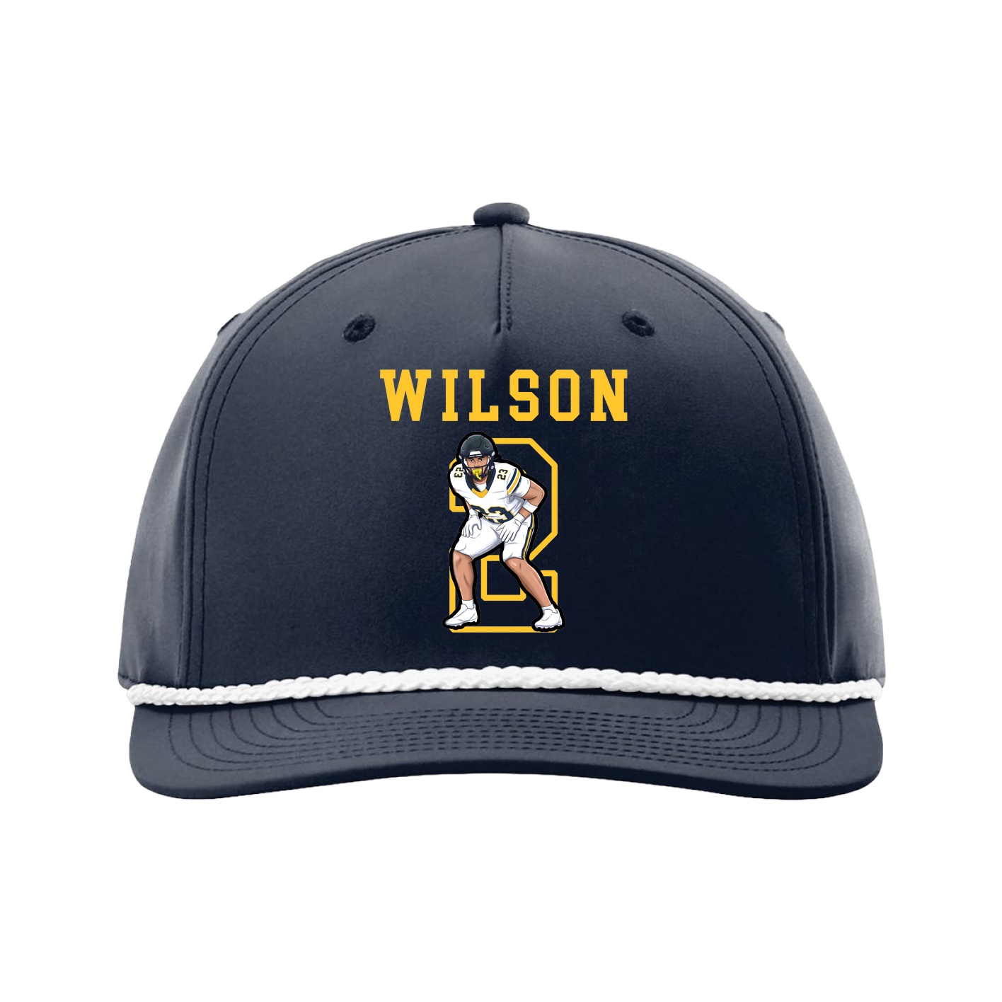 Five-Panel Classic Rope Cap — Shirsey in Navy