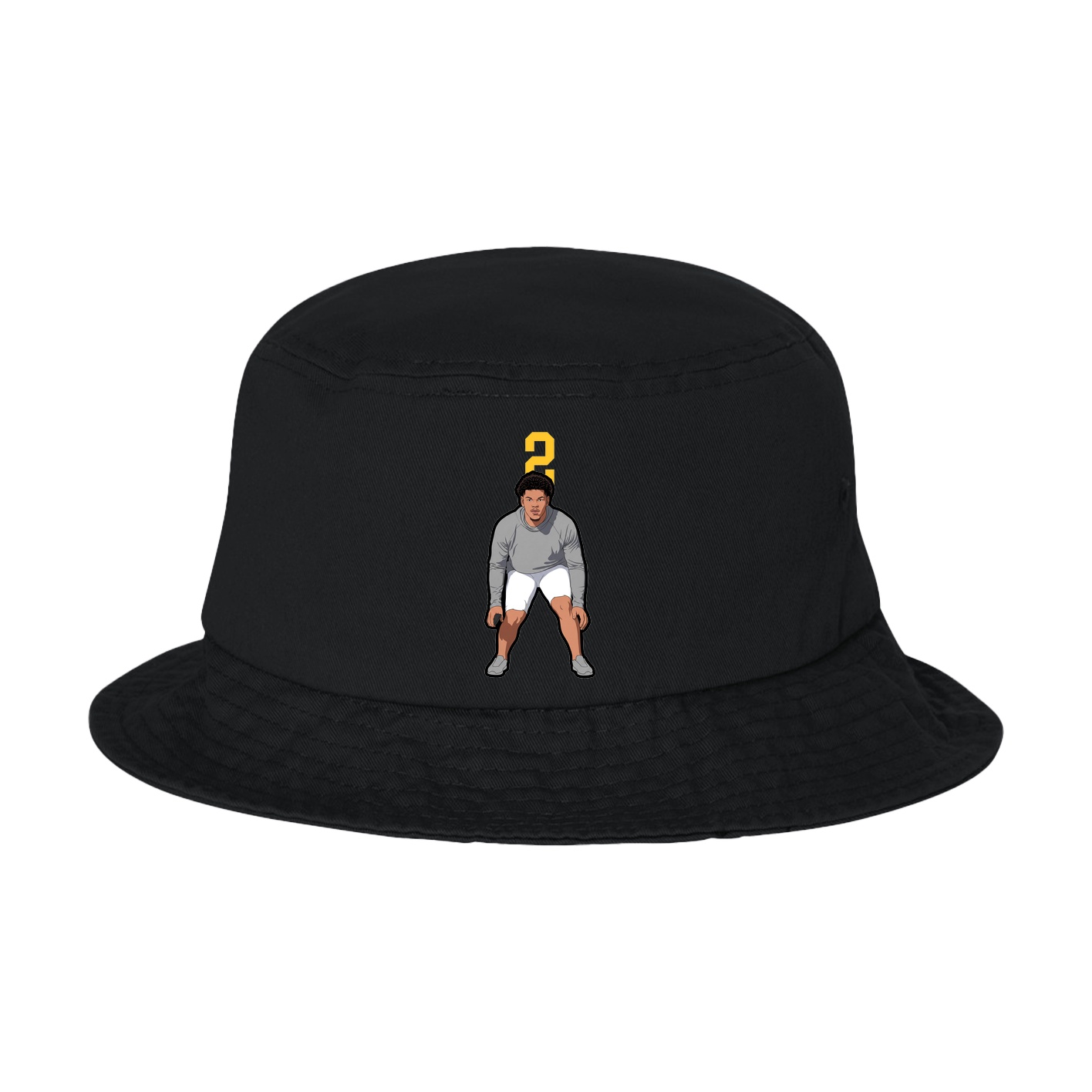 Bucket Cap — Number Top in Black