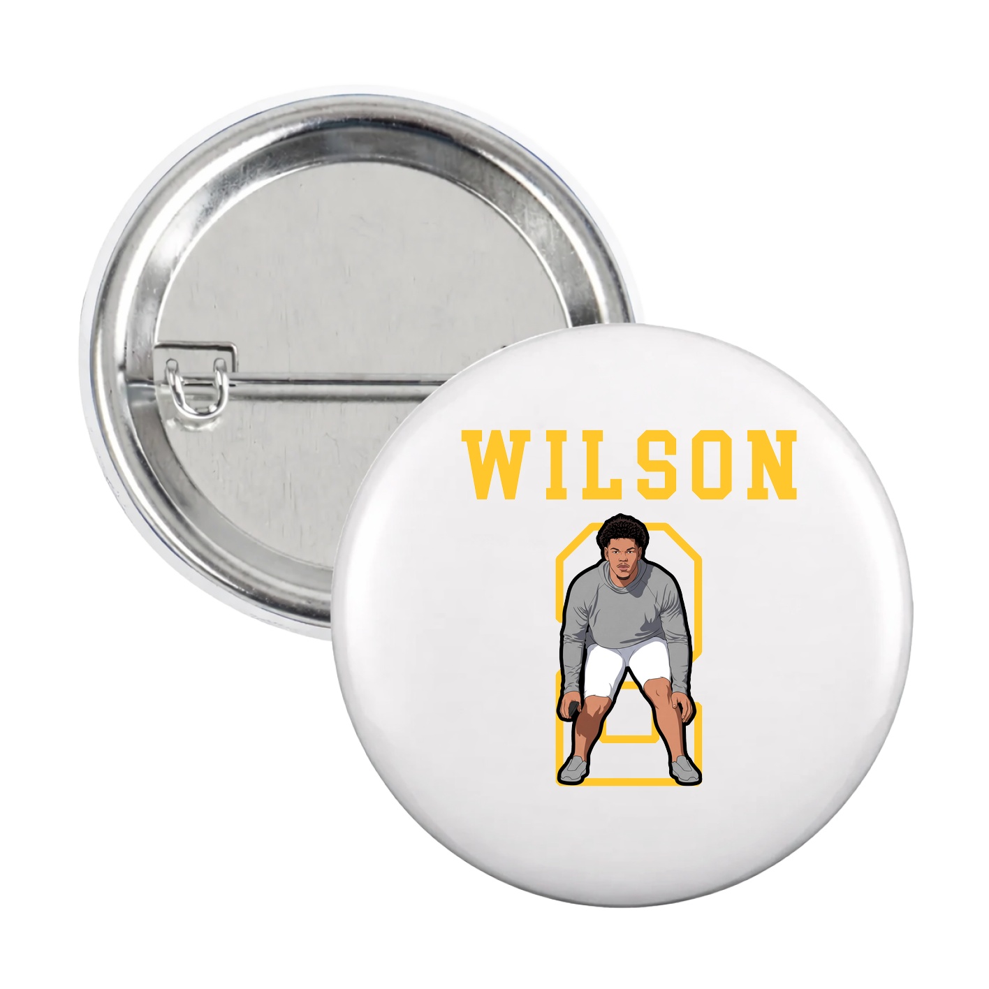 Game Day Button — Shirsey in White