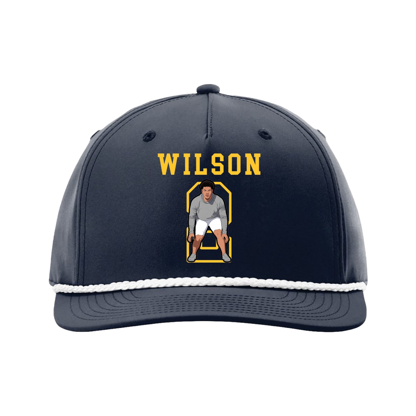 Five-Panel Classic Rope Cap — Shirsey in Navy