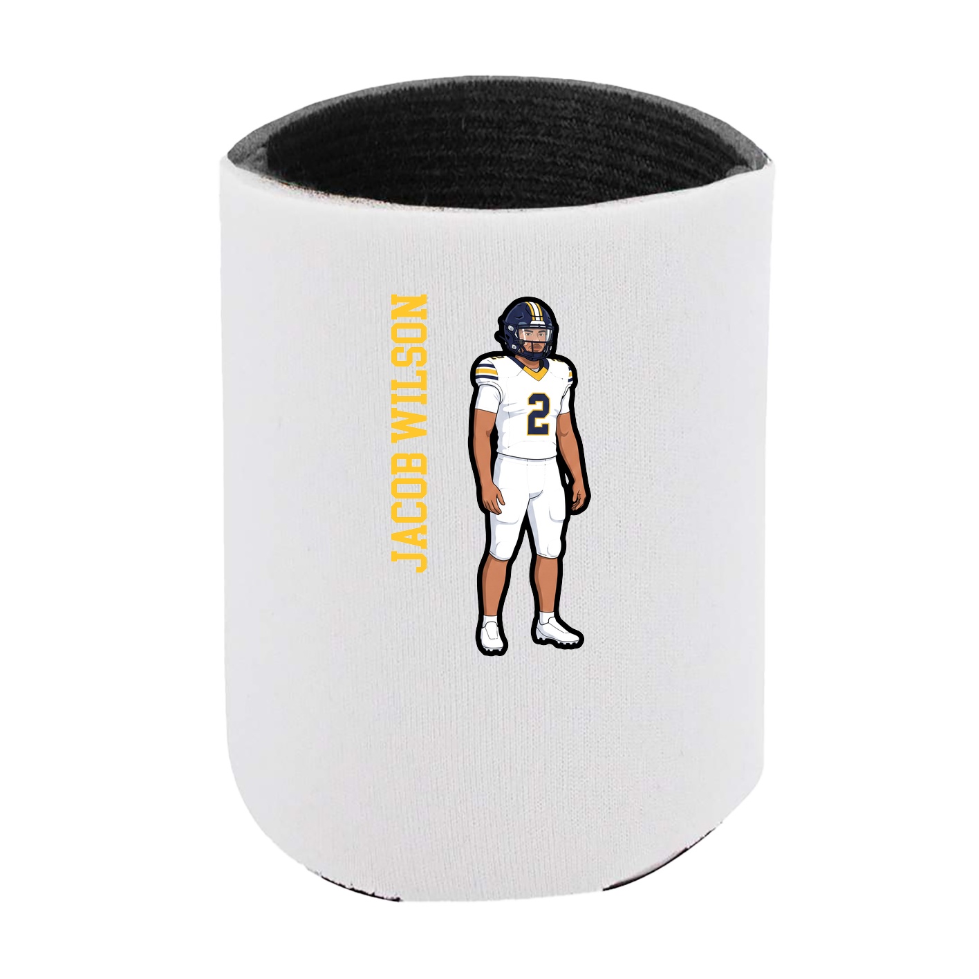 Can Holder — Name Vertical in White