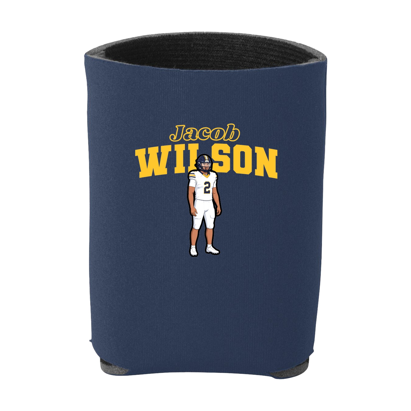 Can Holder — Name Arch in Navy