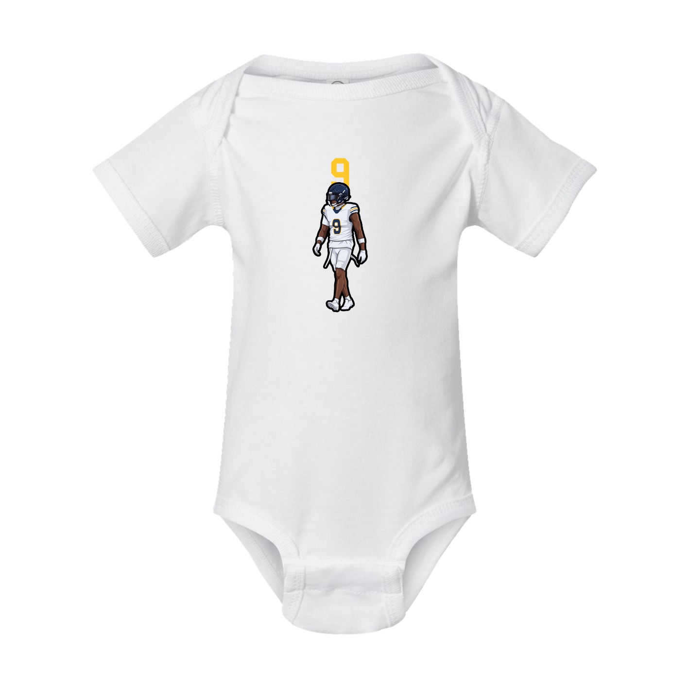 Baby Onesie — Number Top in White