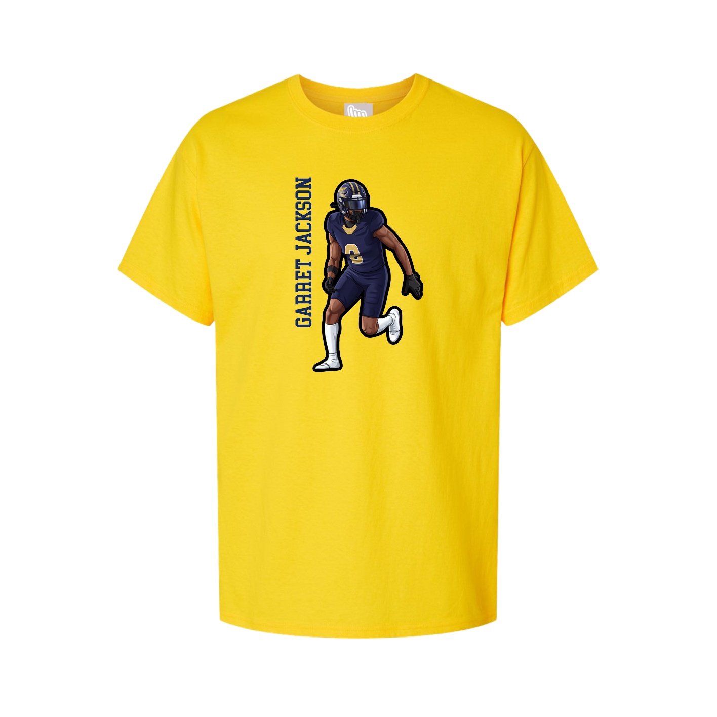 Tee — Name Vertical in Gold