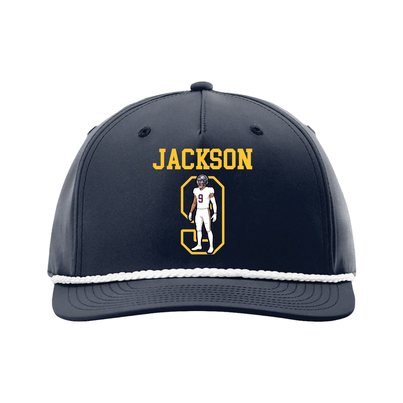 Five-Panel Classic Rope Cap — Shirsey in Navy
