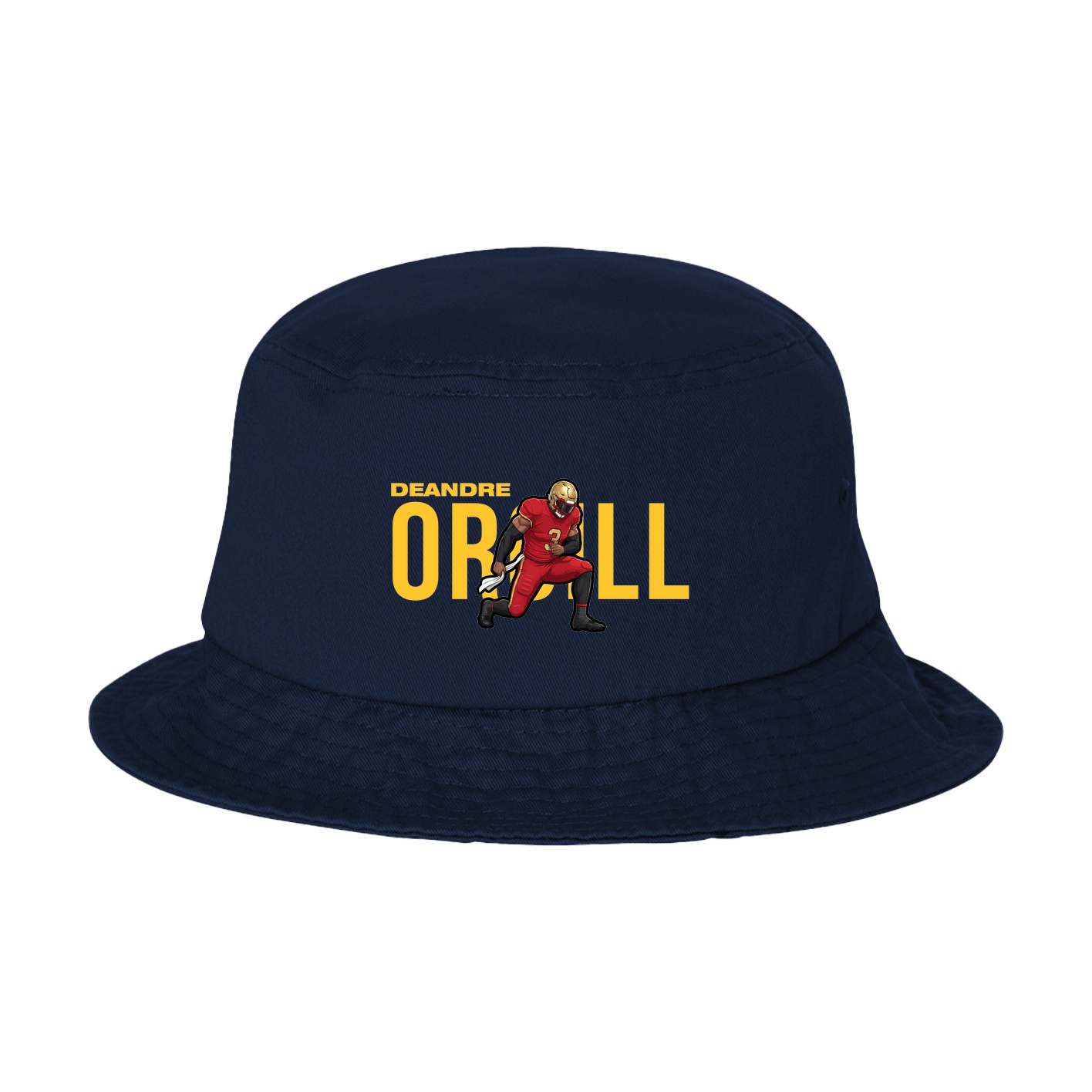 Bucket Cap — Player Name in Navy