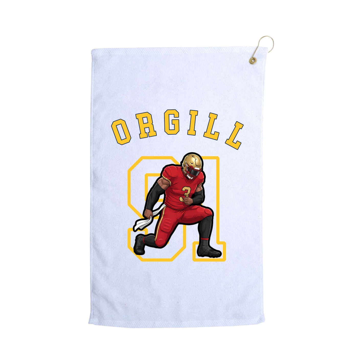 Golf Towel — Shirsey Arch in White