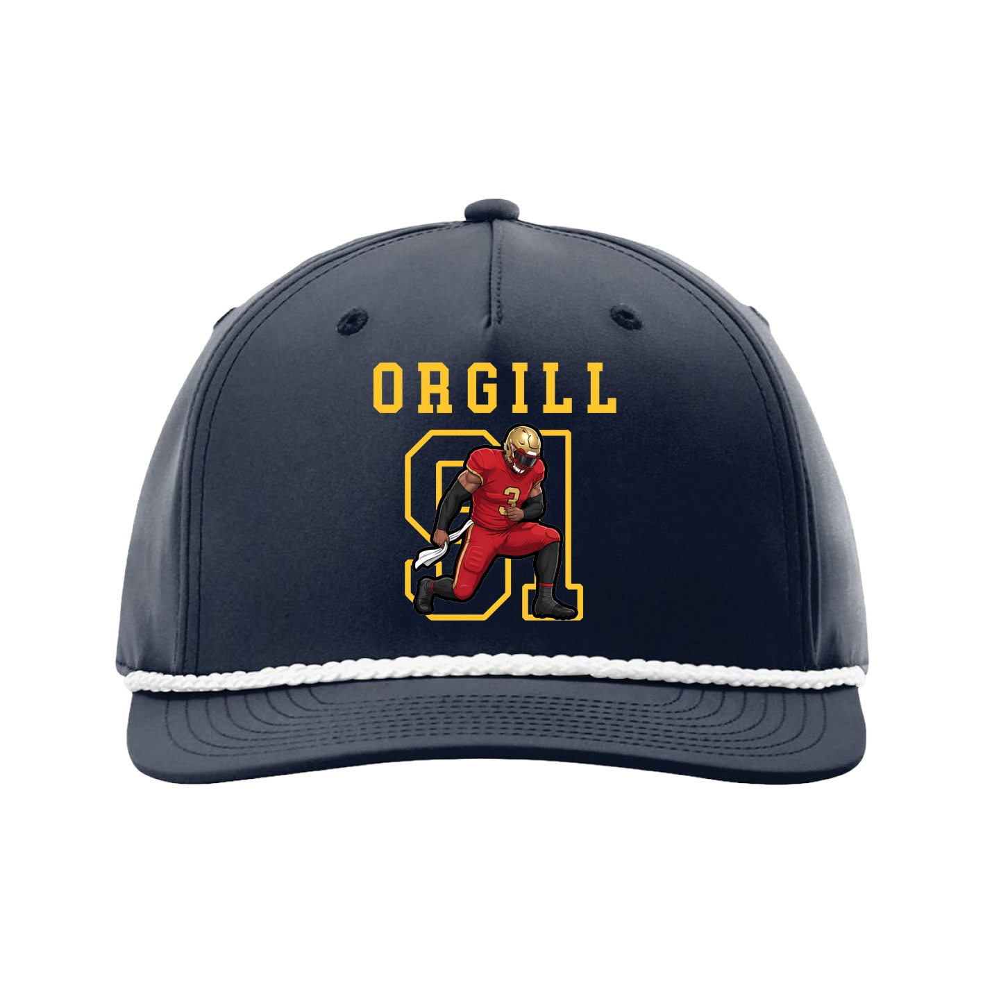 Five-Panel Classic Rope Cap — Shirsey in Navy