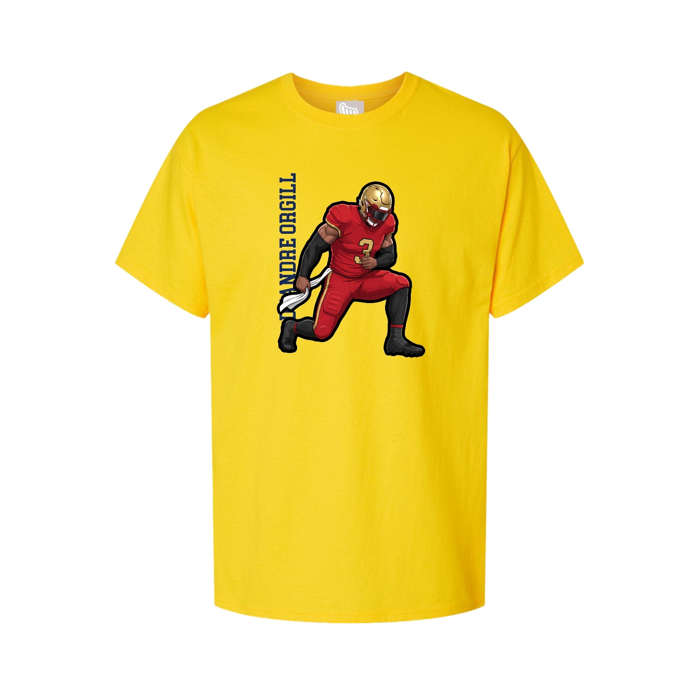 Tee — Name Vertical in Gold