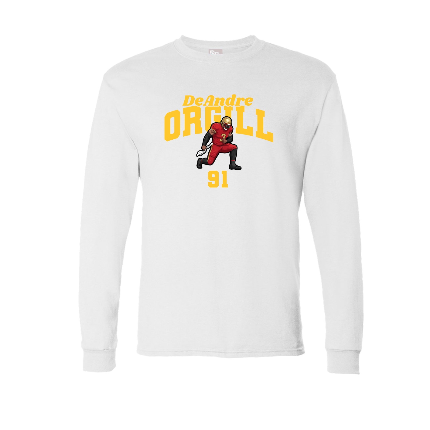 Long Sleeve Tee — Signature Arch in White