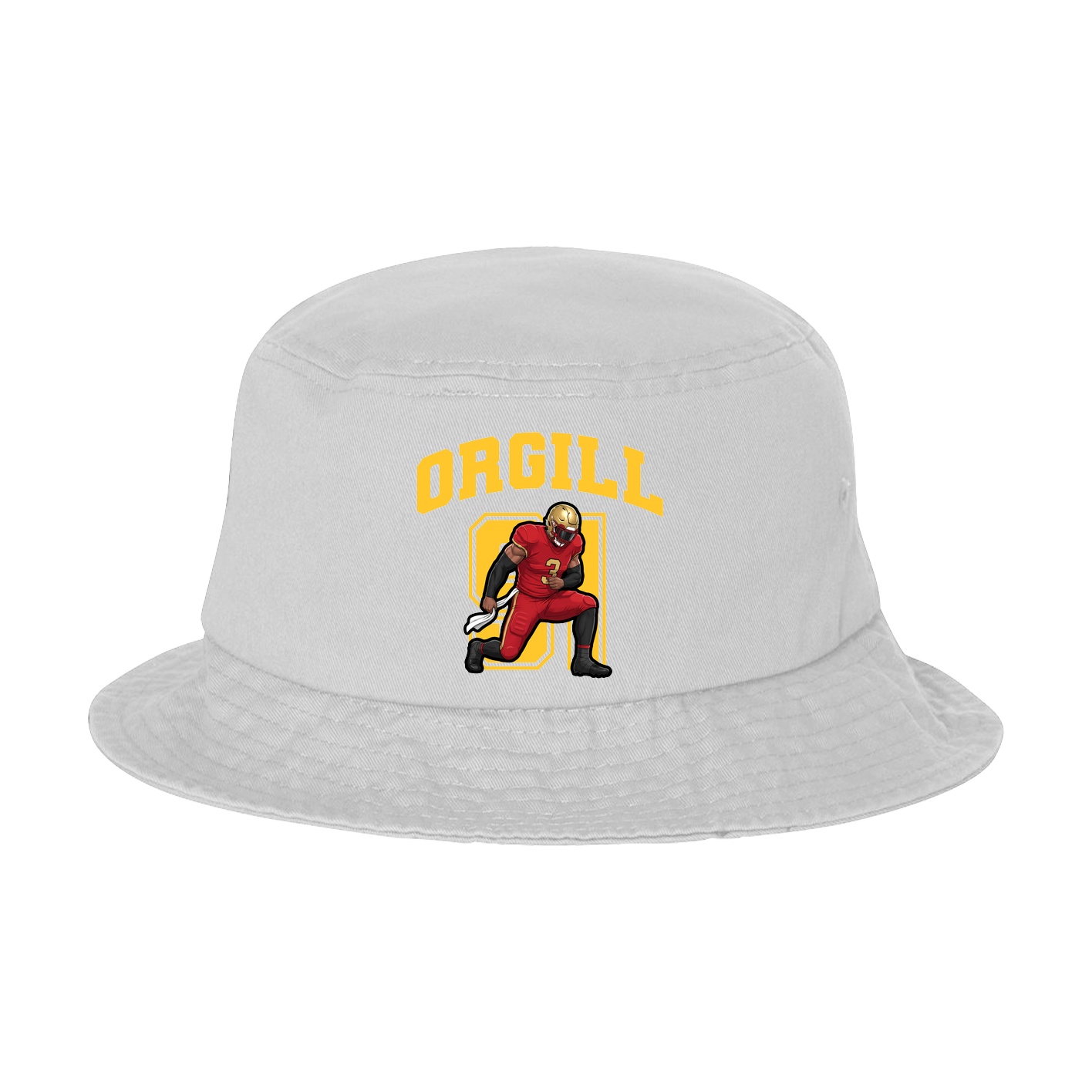 Bucket Cap — Number in White