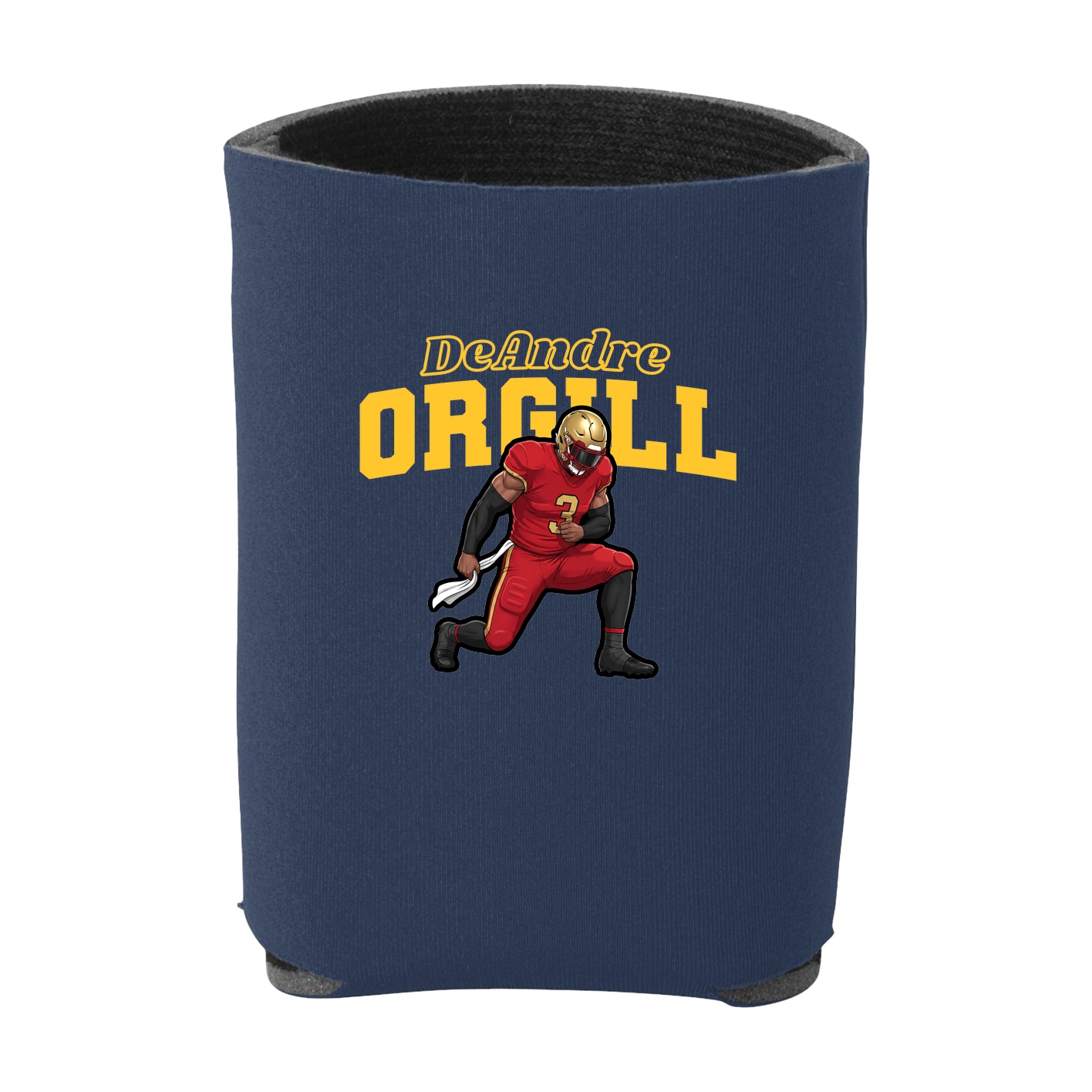 Can Holder — Name Arch in Navy