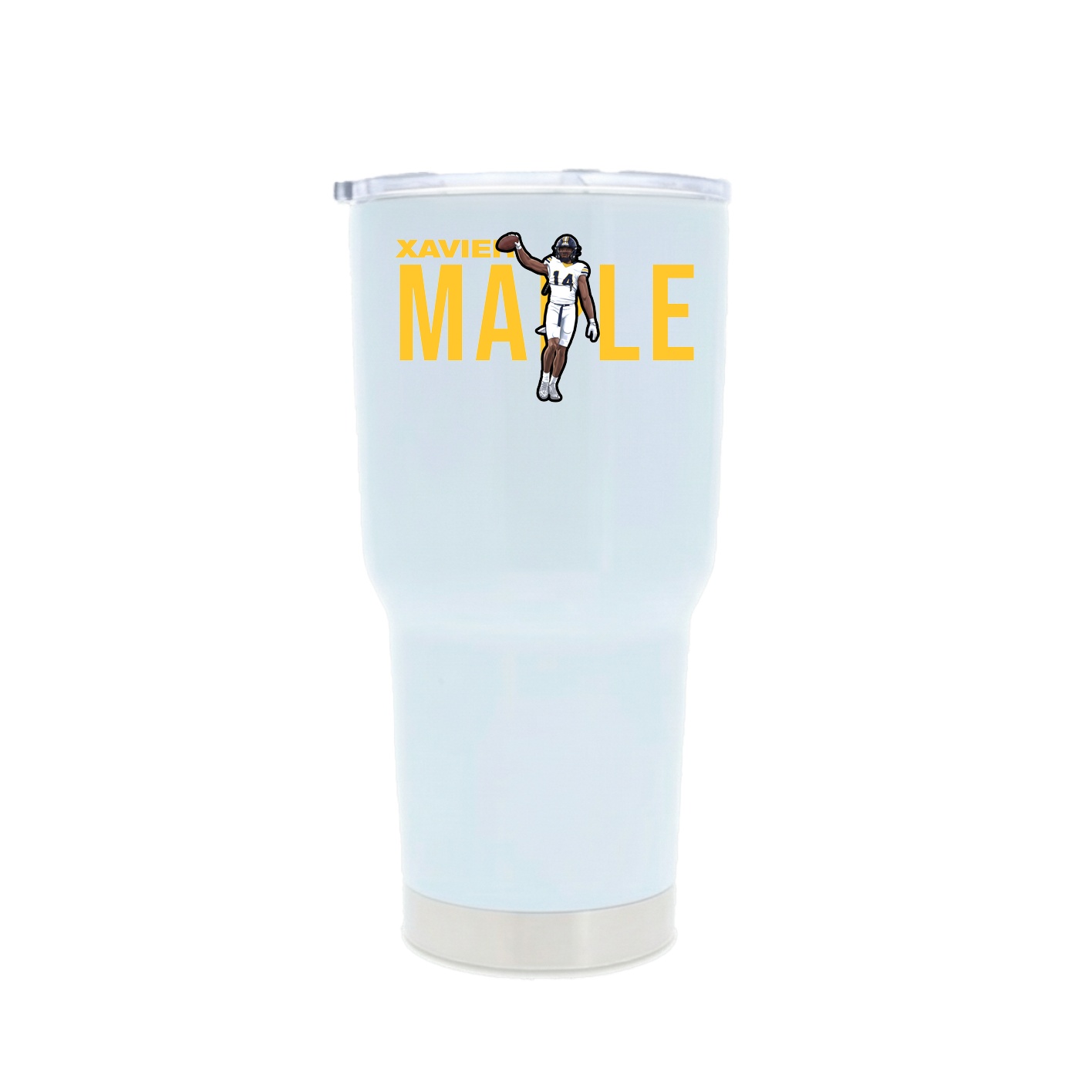 30oz Stainless Steel Tumbler — Player Name in White