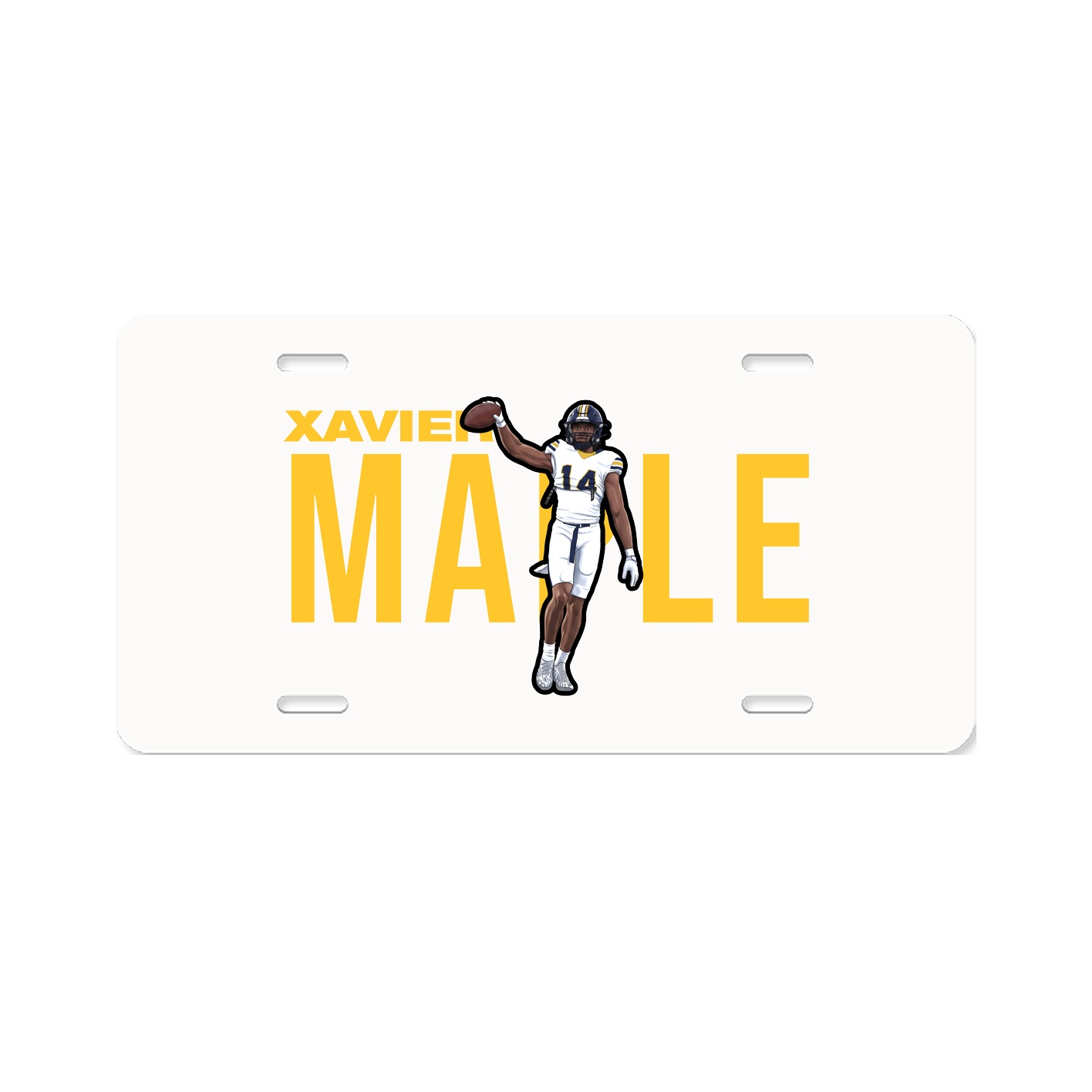 License Plate — Player Name in Classic