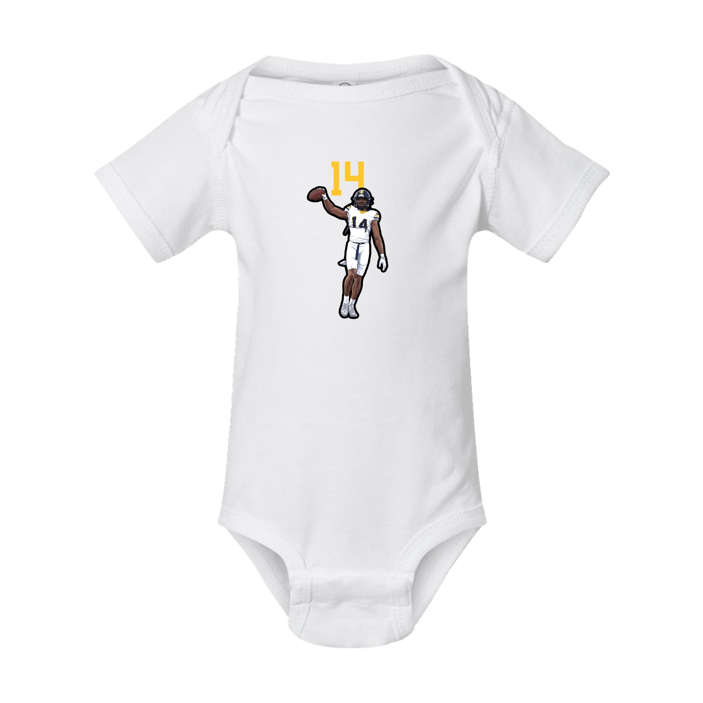 Baby Onesie — Number Top in White