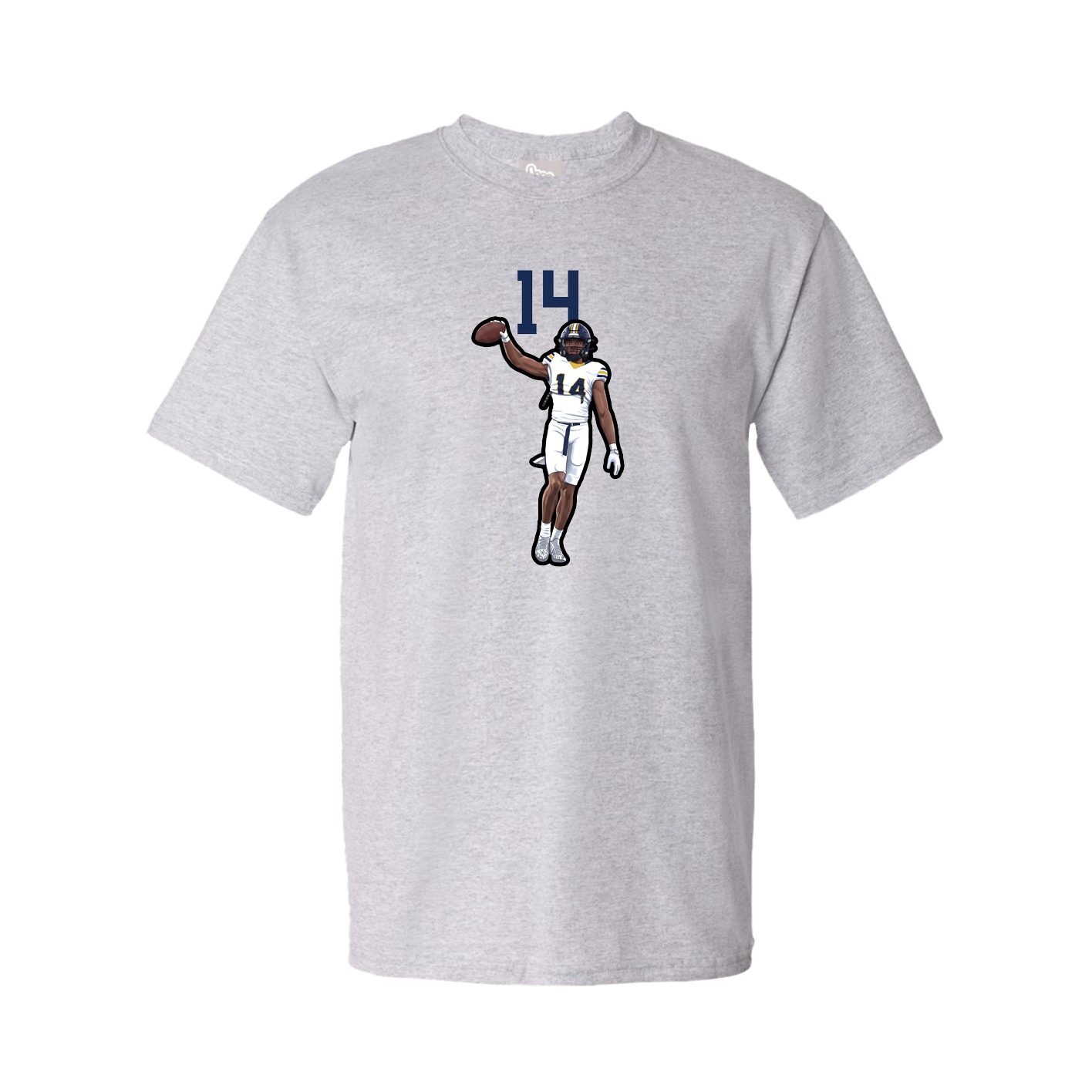 Youth Tee — Number Top in Grey