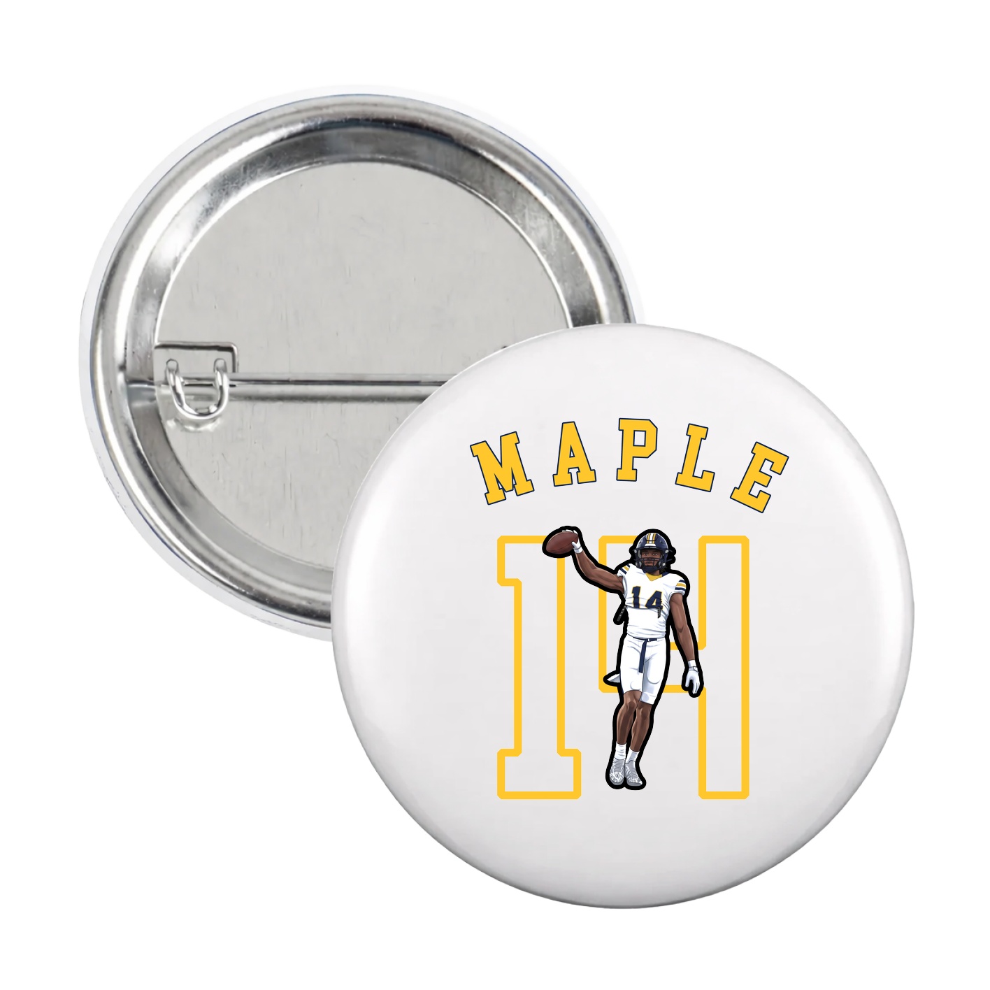 Game Day Button — Shirsey Arch in White
