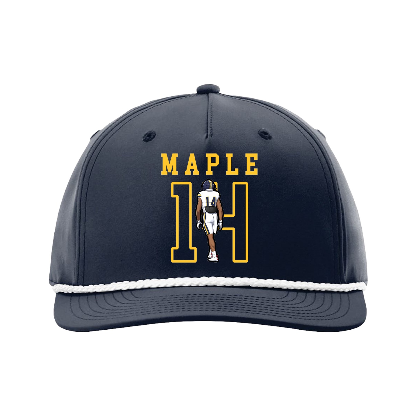 Five-Panel Classic Rope Cap — Shirsey in Navy