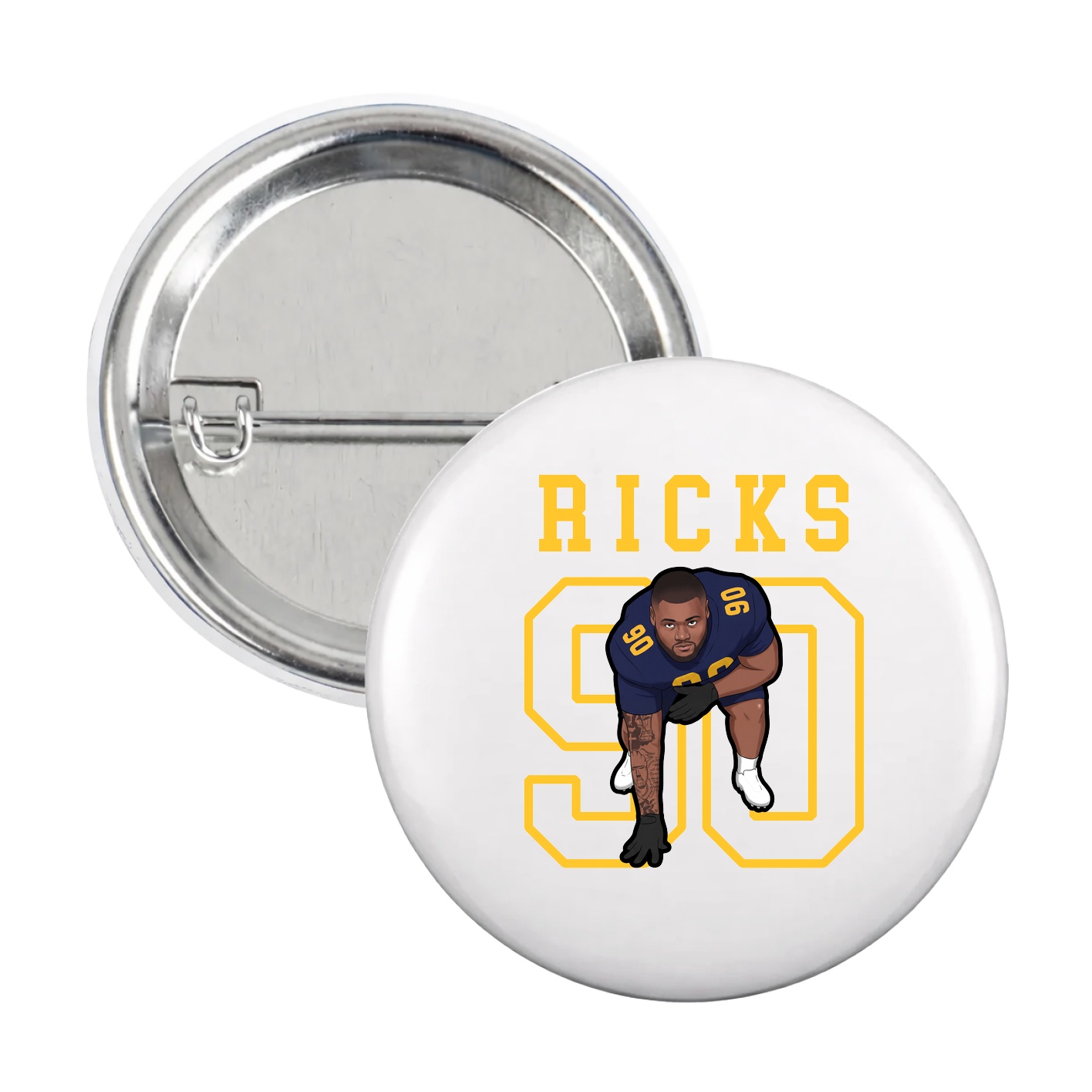 Game Day Button — Shirsey in White