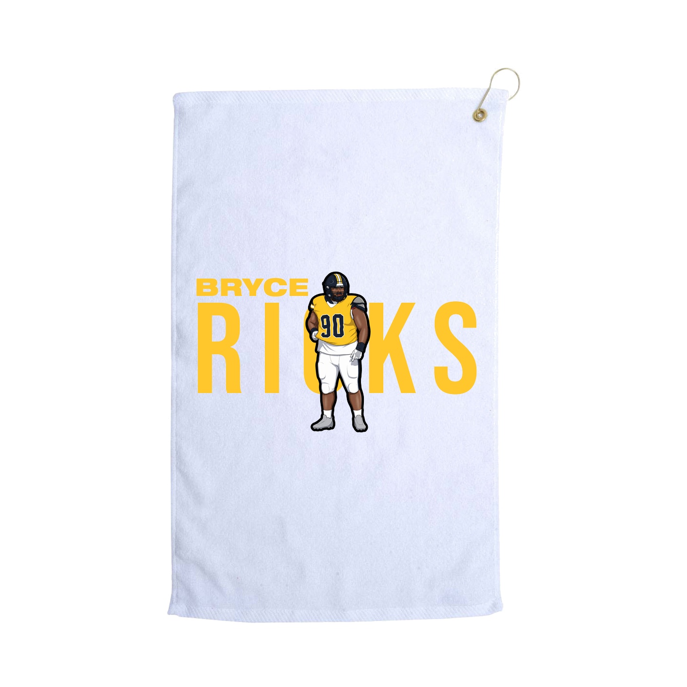 Golf Towel — Player Name in White
