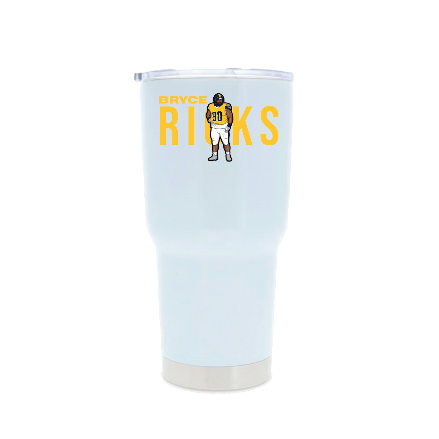 30oz Stainless Steel Tumbler — Player Name in White