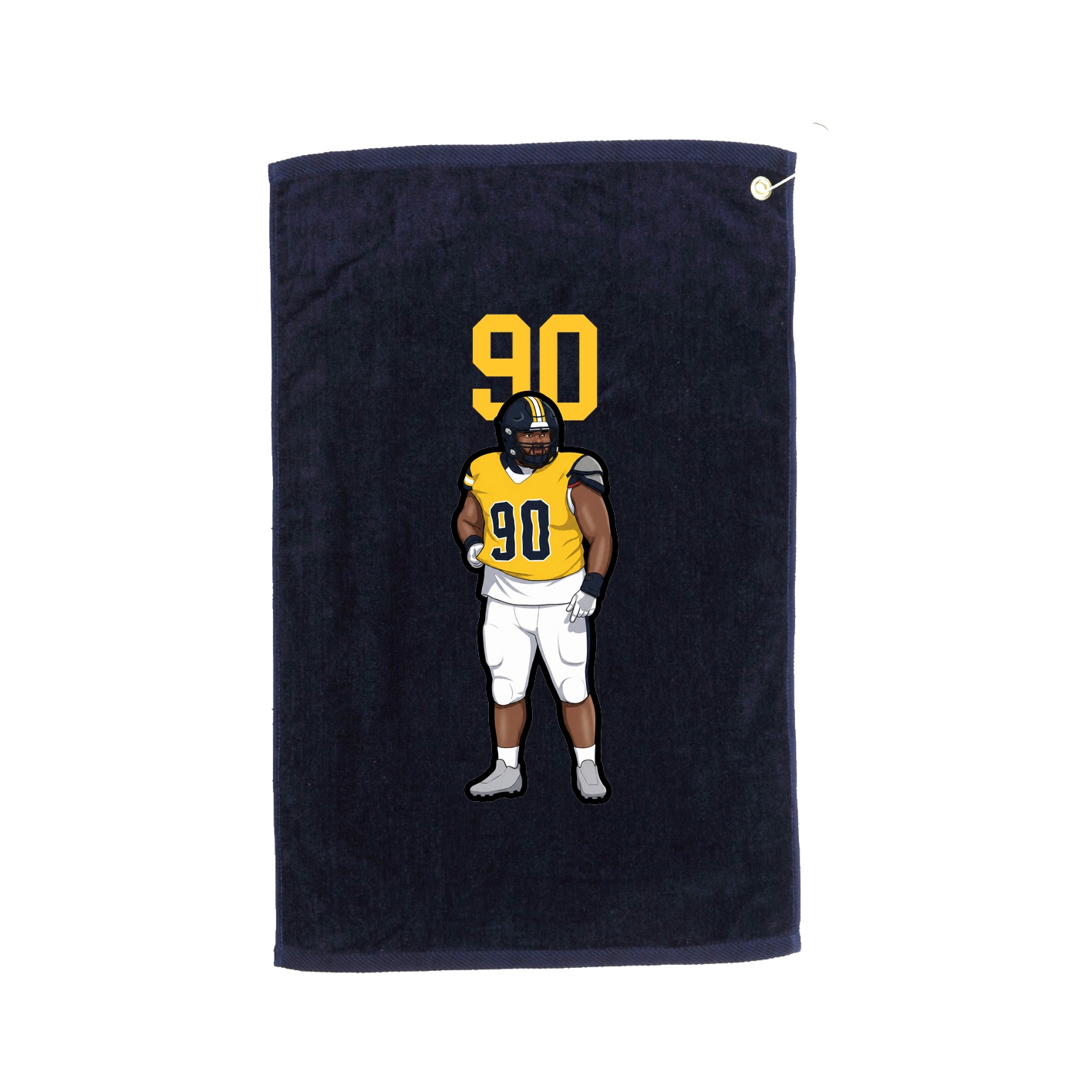 Golf Towel — Number Top in Navy