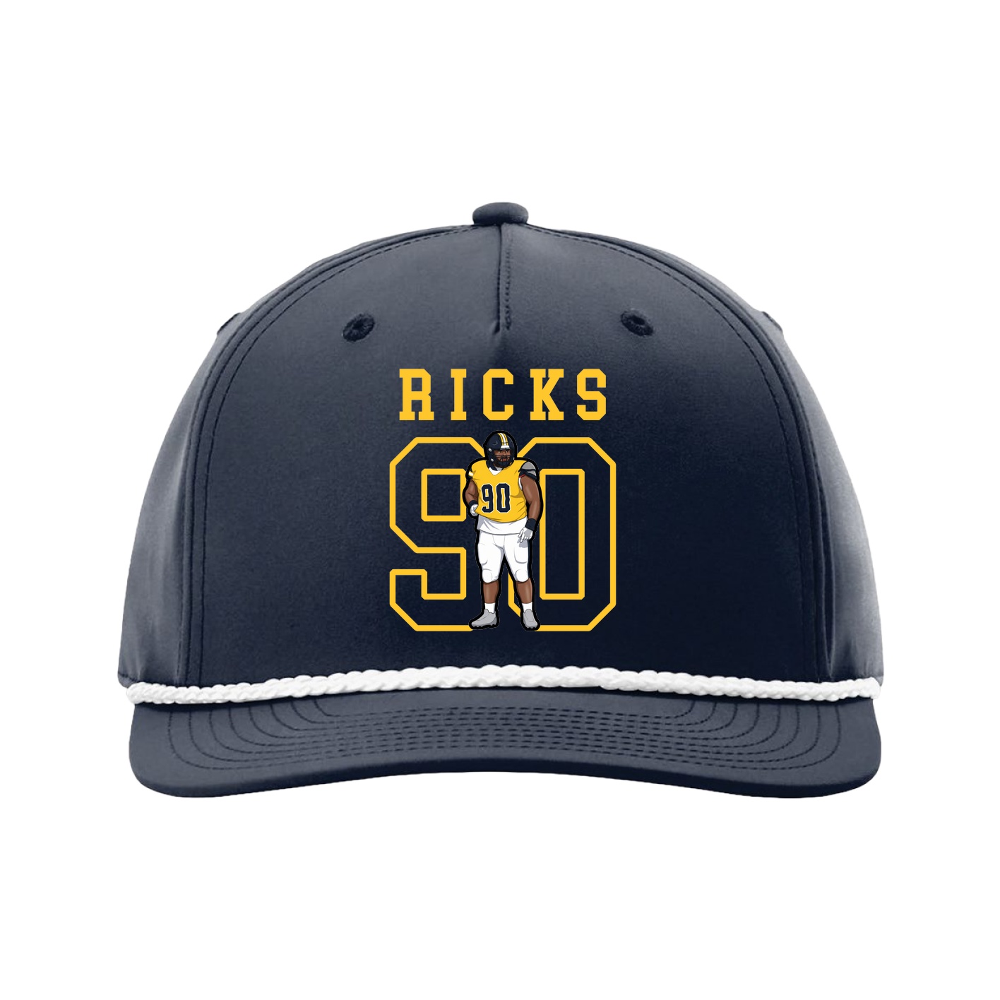 Five-Panel Classic Rope Cap — Shirsey in Navy