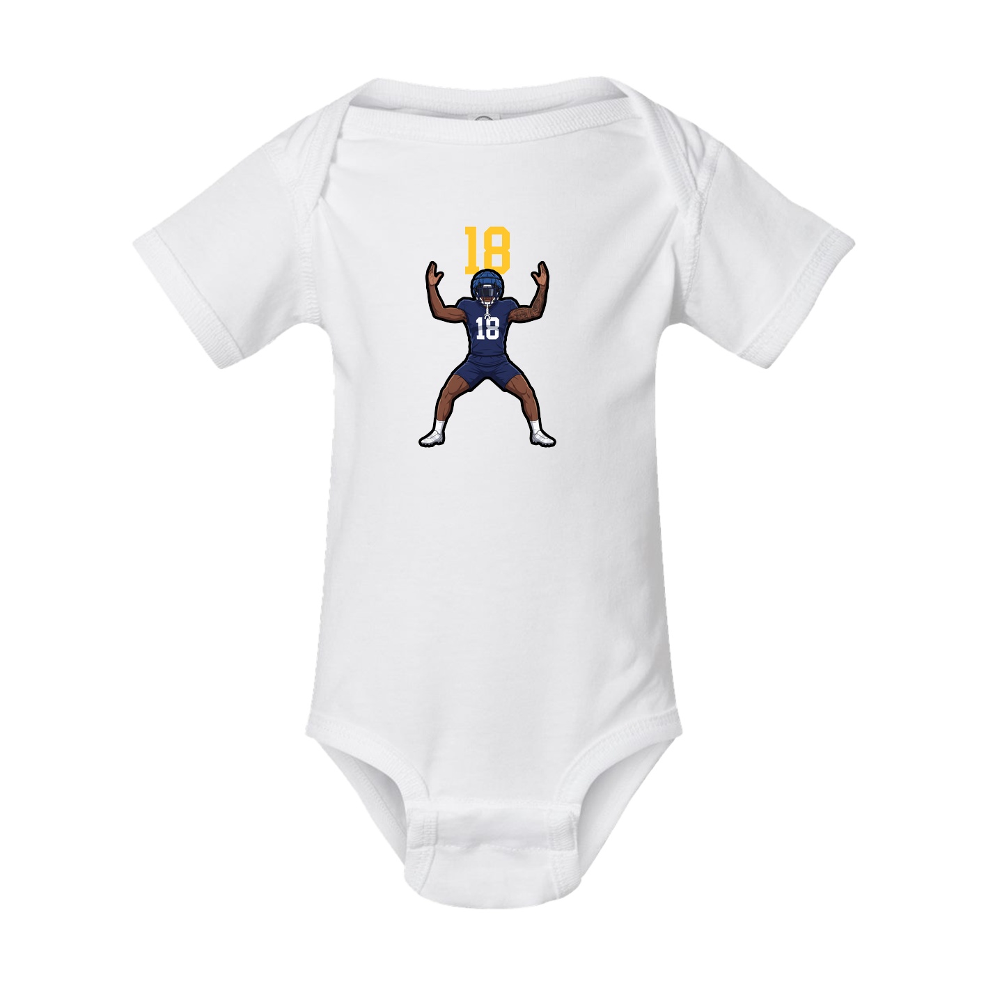 Baby Onesie — Number Top in White