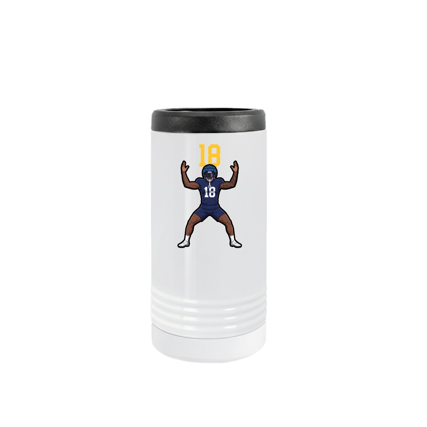 Slim Beverage Holder — Number Top in White