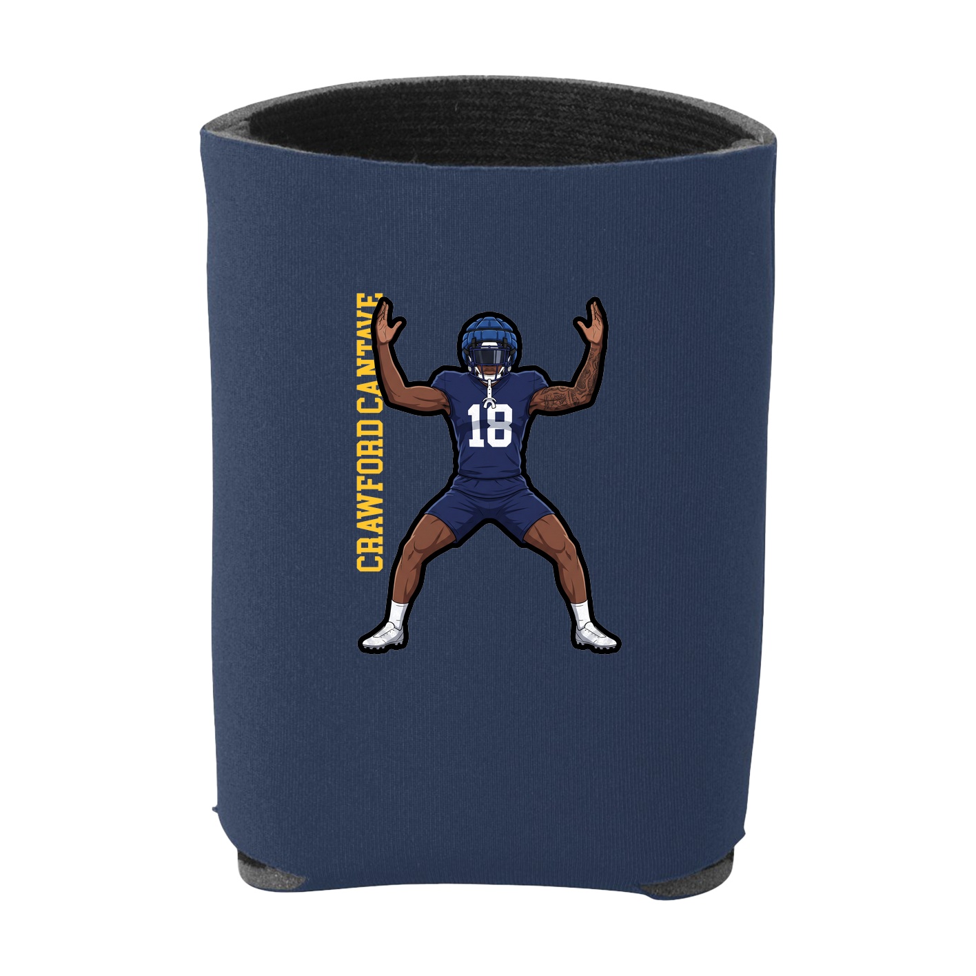 Can Holder — Name Vertical in Navy