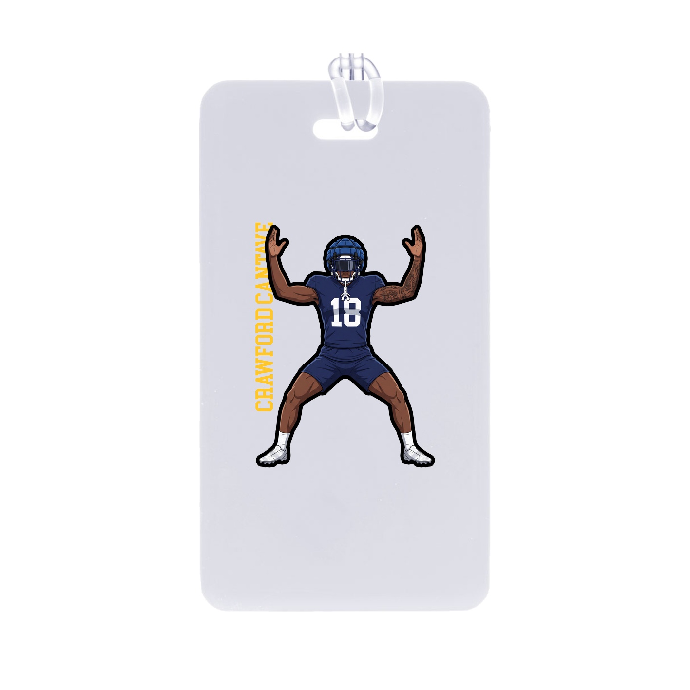 Bag Tag — Name Vertical in Classic