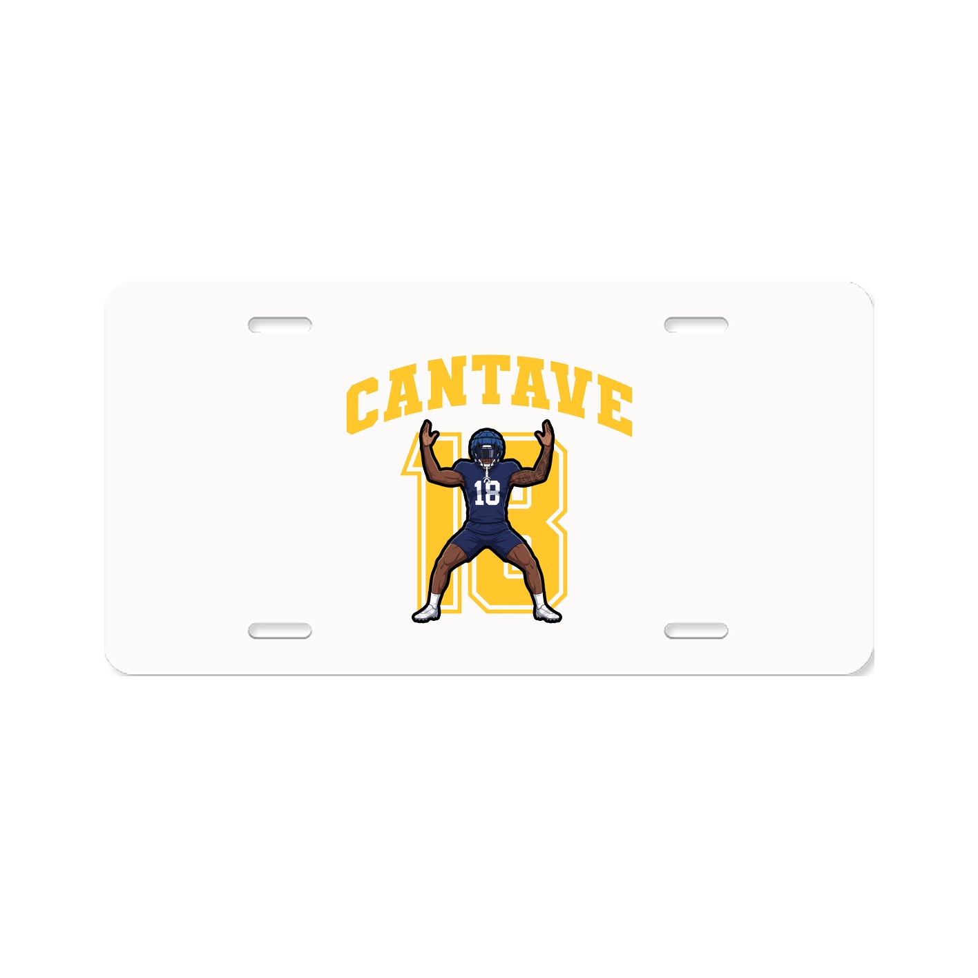 License Plate — Number in Classic