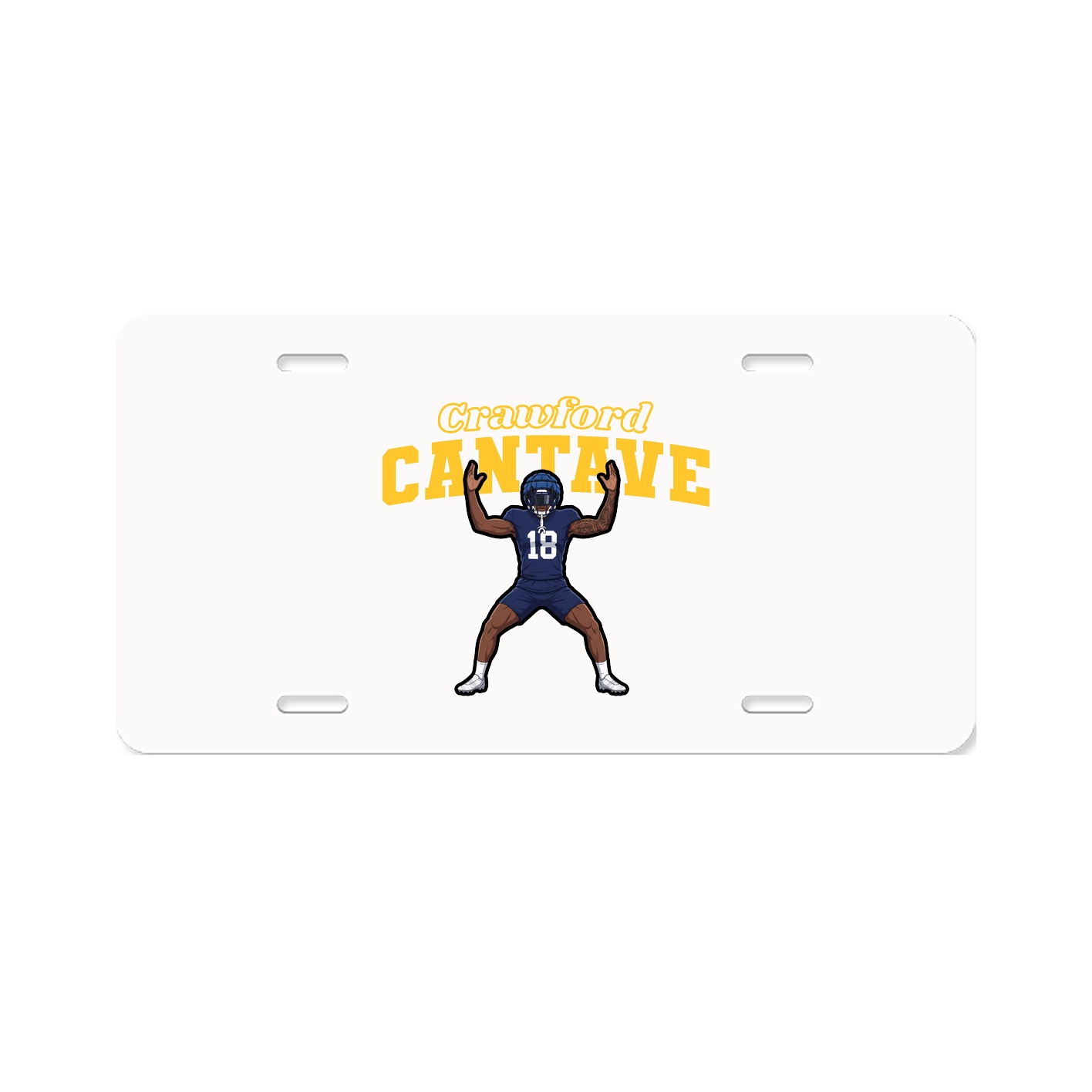 License Plate — Name Arch in Classic