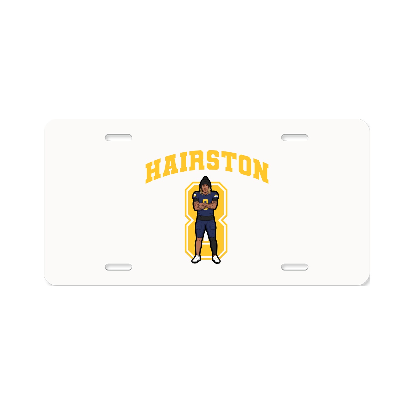 License Plate — Number in Classic