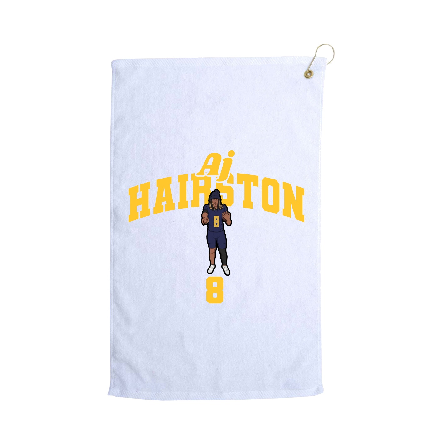 Golf Towel — Signature Arch in White