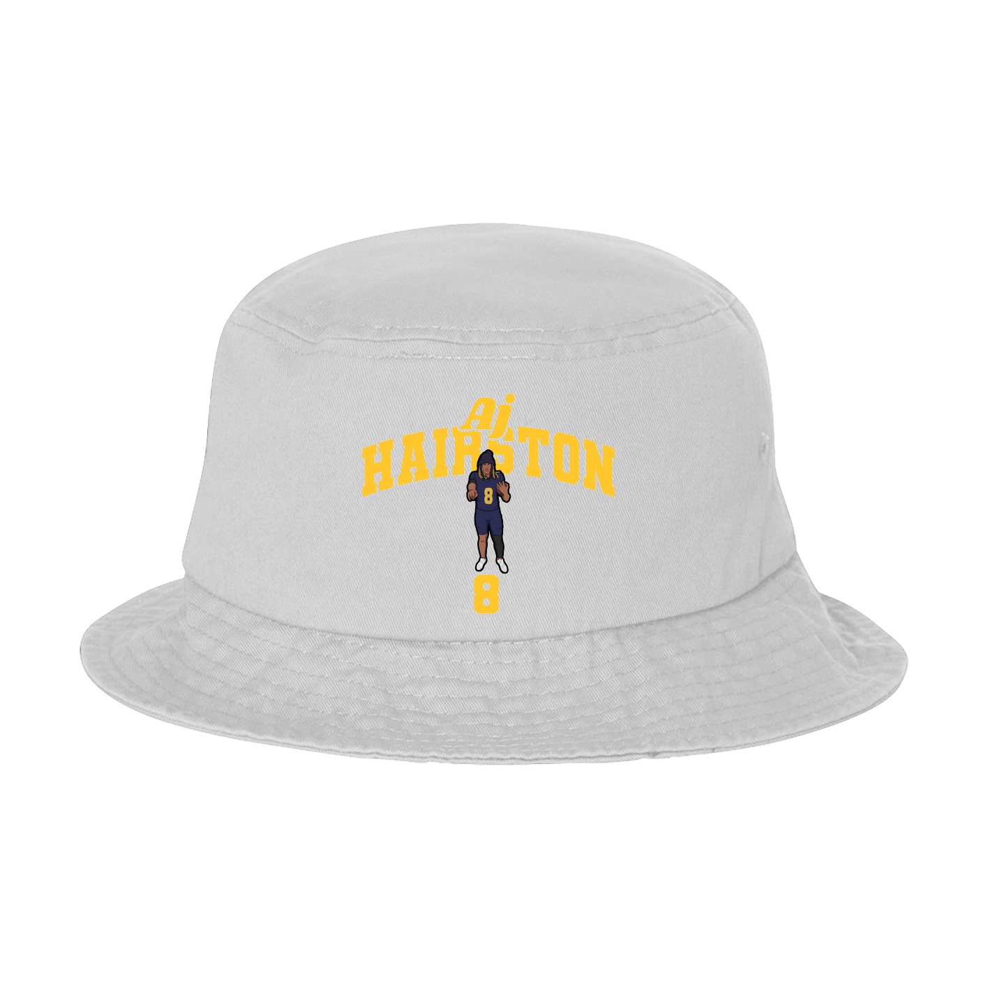 Bucket Cap — Signature Arch in White