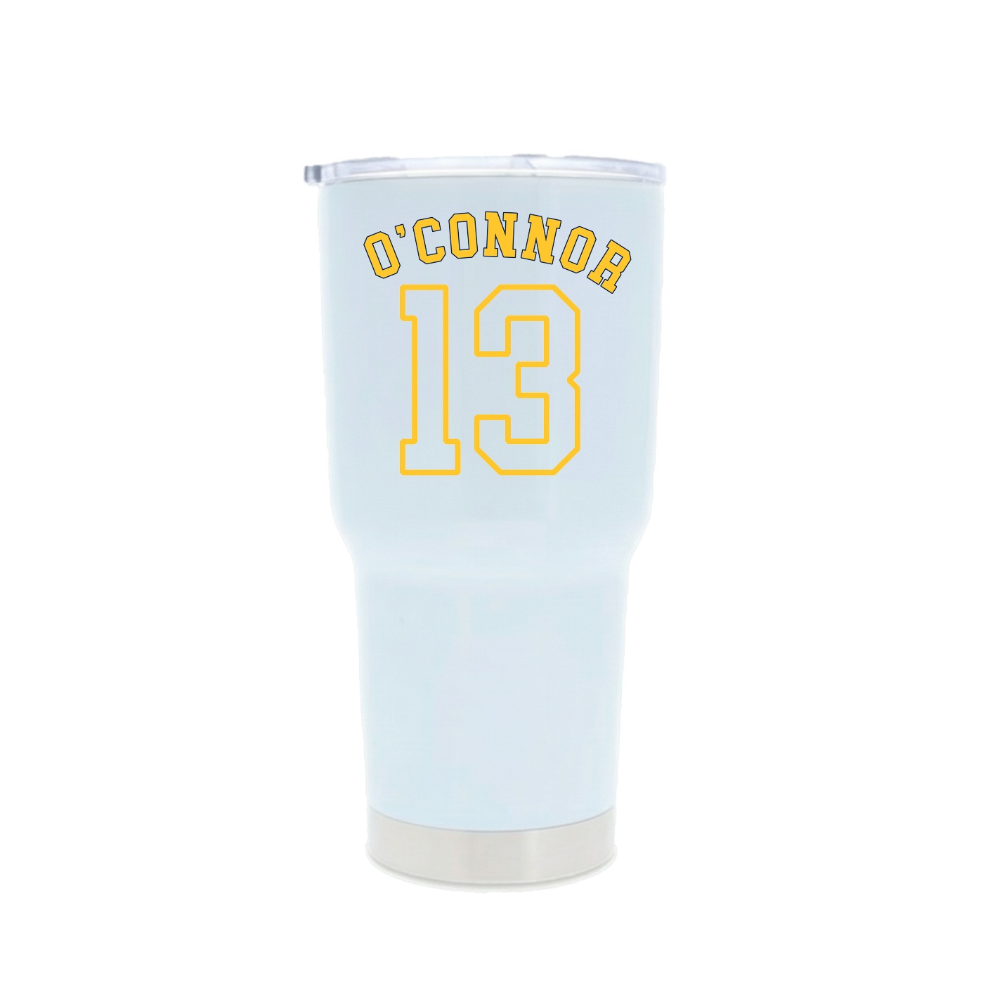 30oz Stainless Steel Tumbler — Shirsey Arch in White