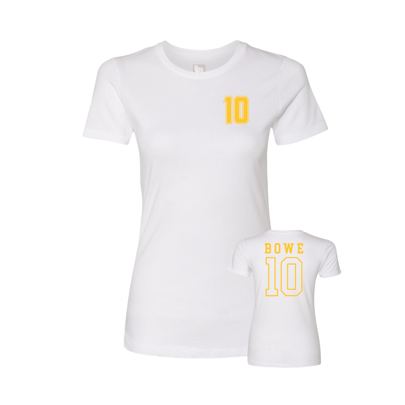Womens Tee — Chest Back in White