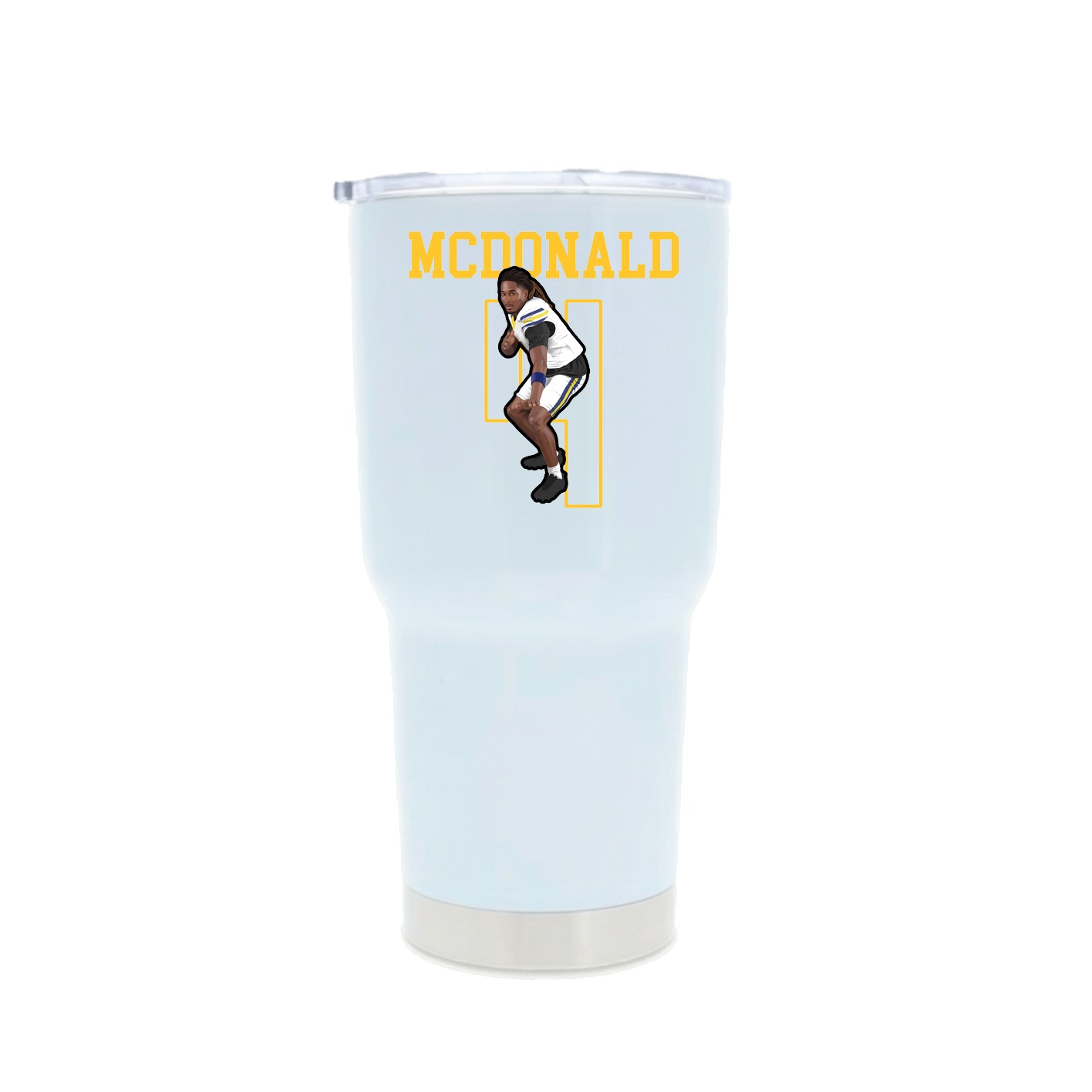 30oz Stainless Steel Tumbler — Shirsey in White