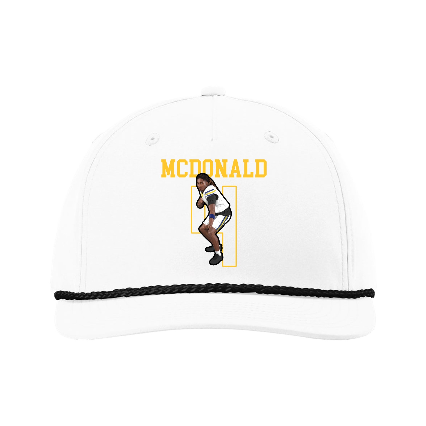 Five-Panel Classic Rope Cap — Shirsey in White